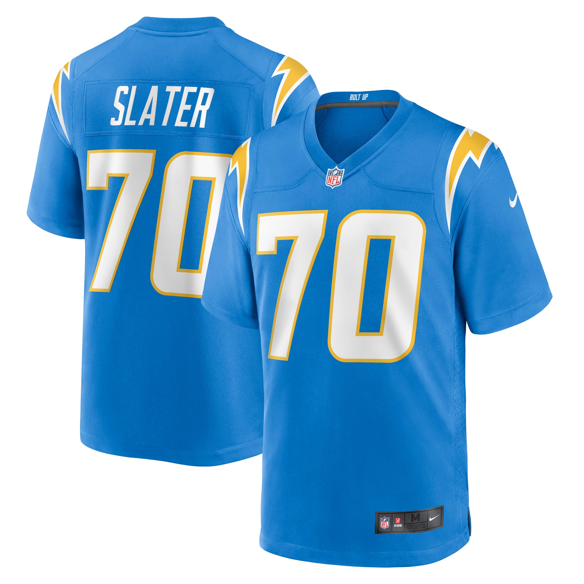 Men's Los Angeles Chargers Rashawn Slater Powder Blue Game Jersey JS1428 nicesnker