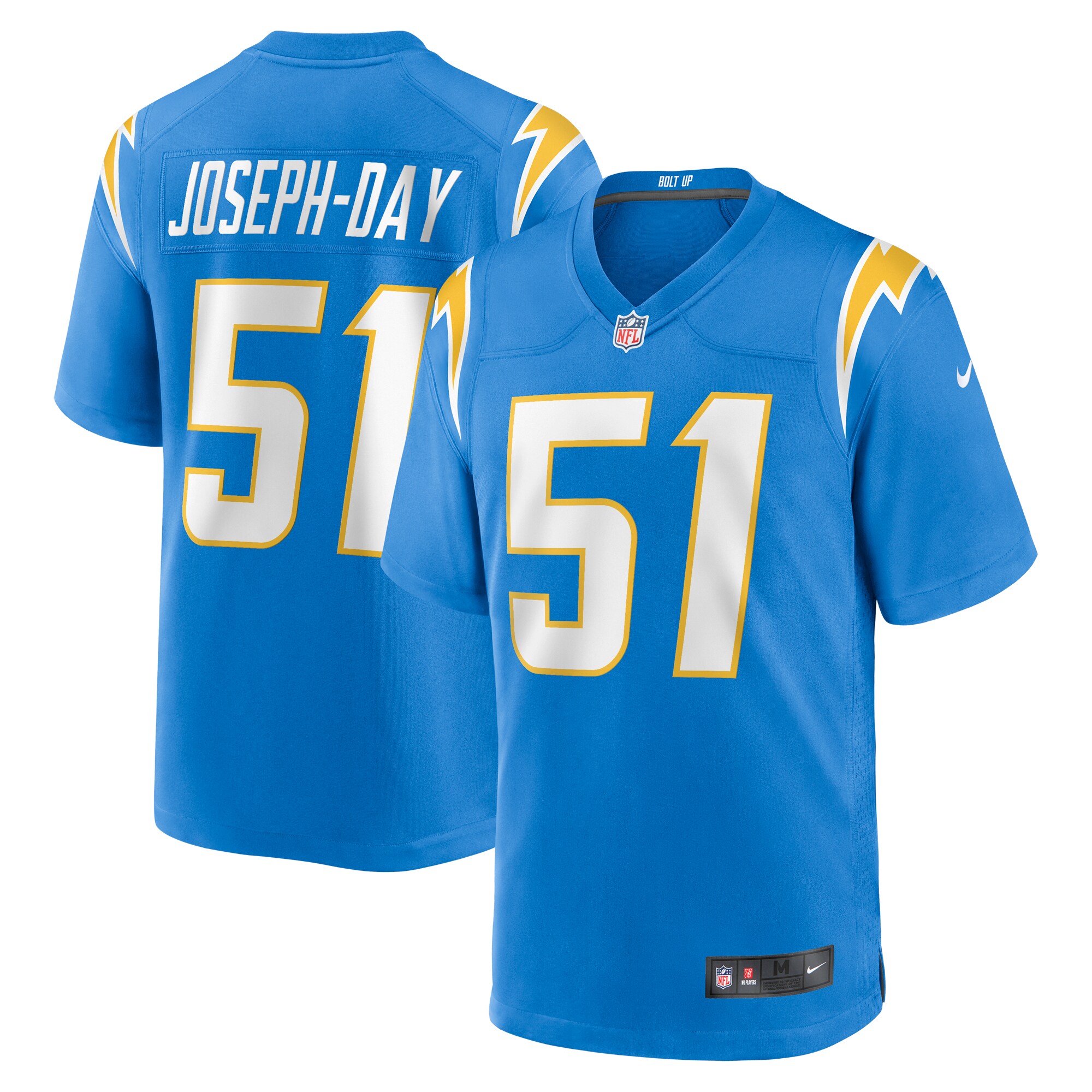 Men's Los Angeles Chargers Sebastian Joseph-Day Powder Blue Game Player Jersey JS5549 nicesnker