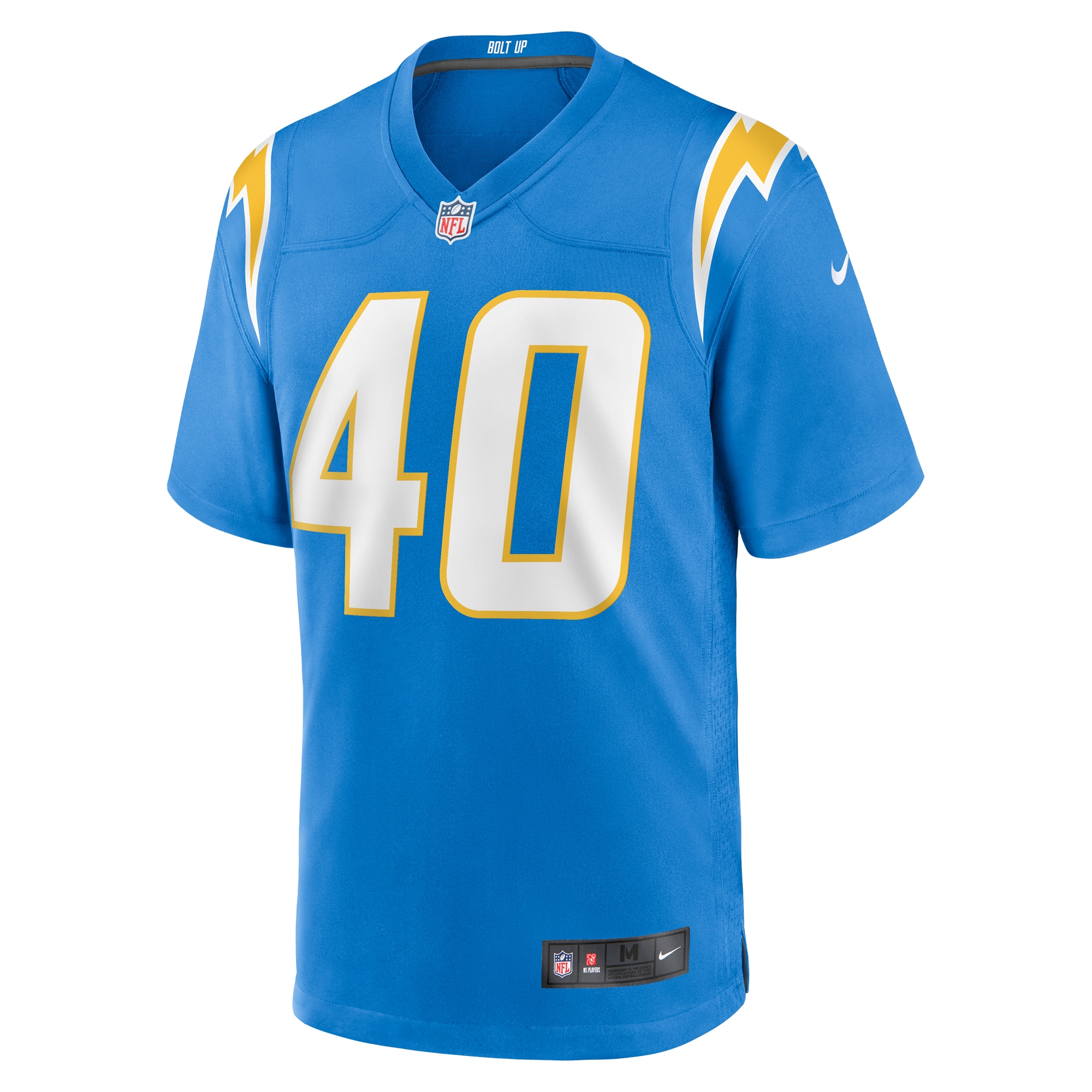 Alternative view of Men's Los Angeles Chargers Stephen Anderson Powder Blue Game Jersey JS7131 nicesnker