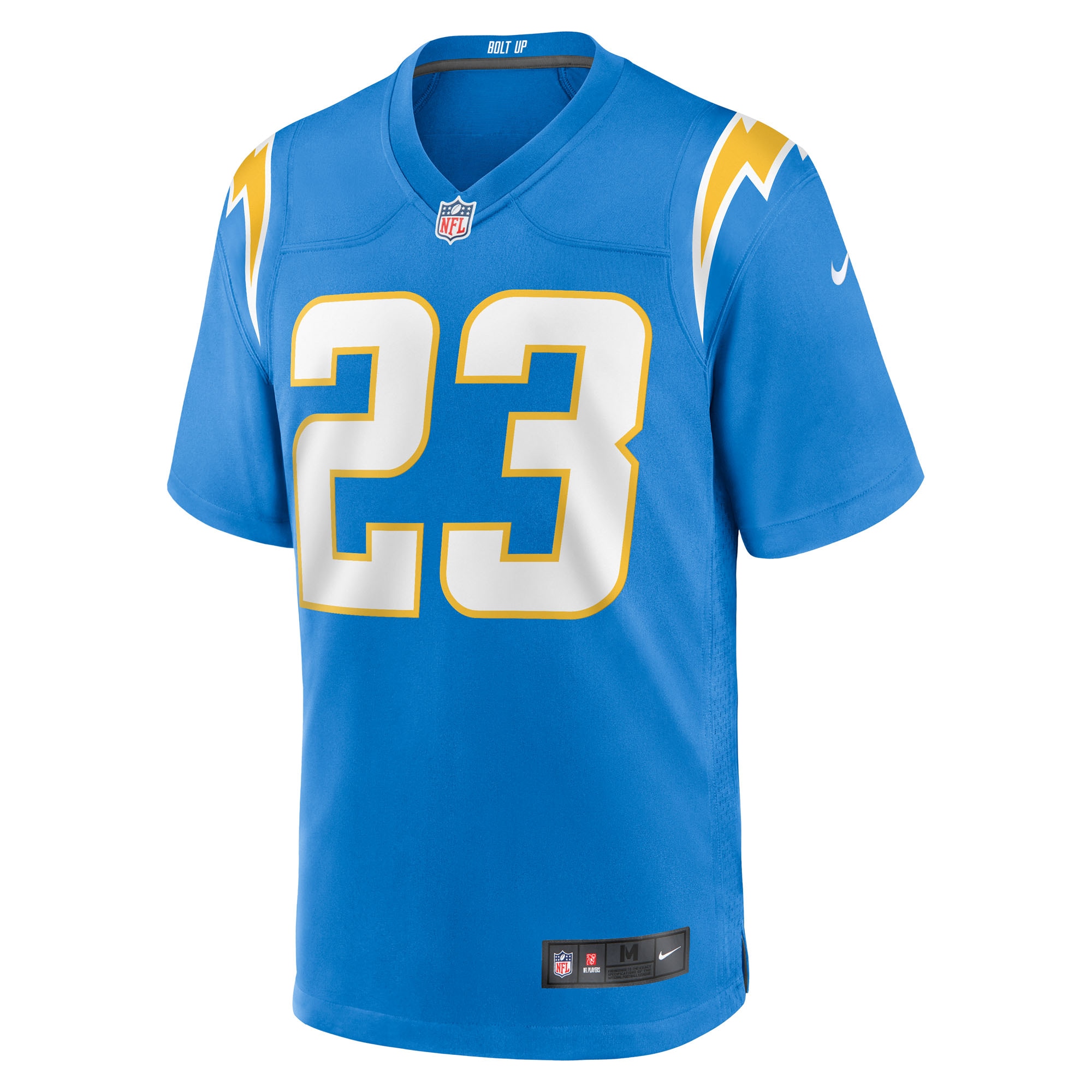 Alternative view of Men's Los Angeles Chargers Tony Jefferson Powder Blue Team Game Jersey JS7117 nicesnker