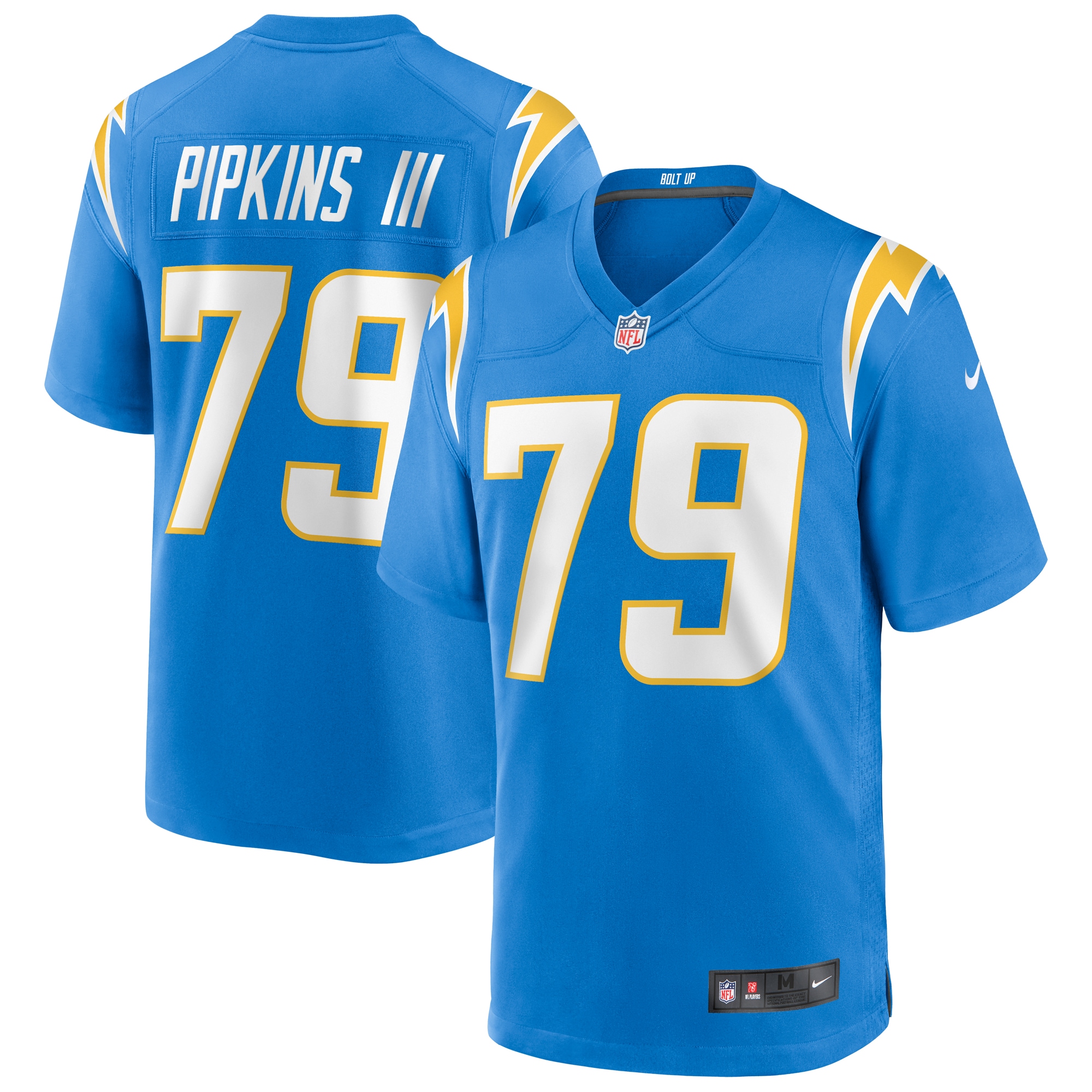 Men's Los Angeles Chargers Trey Pipkins III Powder Blue Game Jersey JS5287 nicesnker