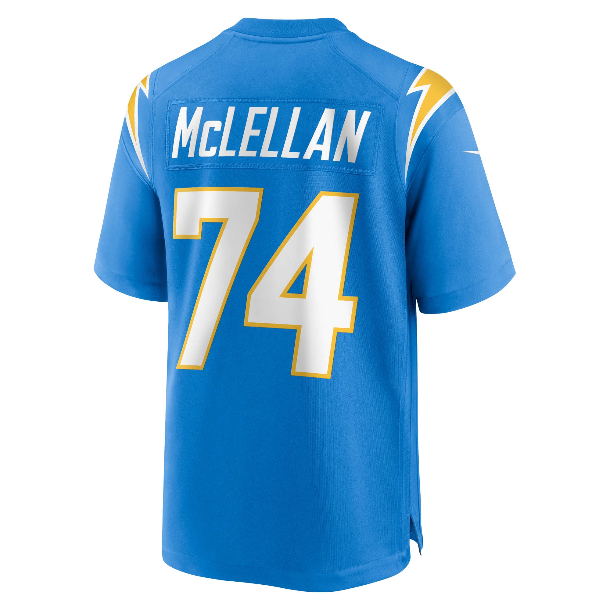 Men's Los Angeles Chargers Tyler McLellan Powder Blue Team Game Jersey JS4757 nicesnker