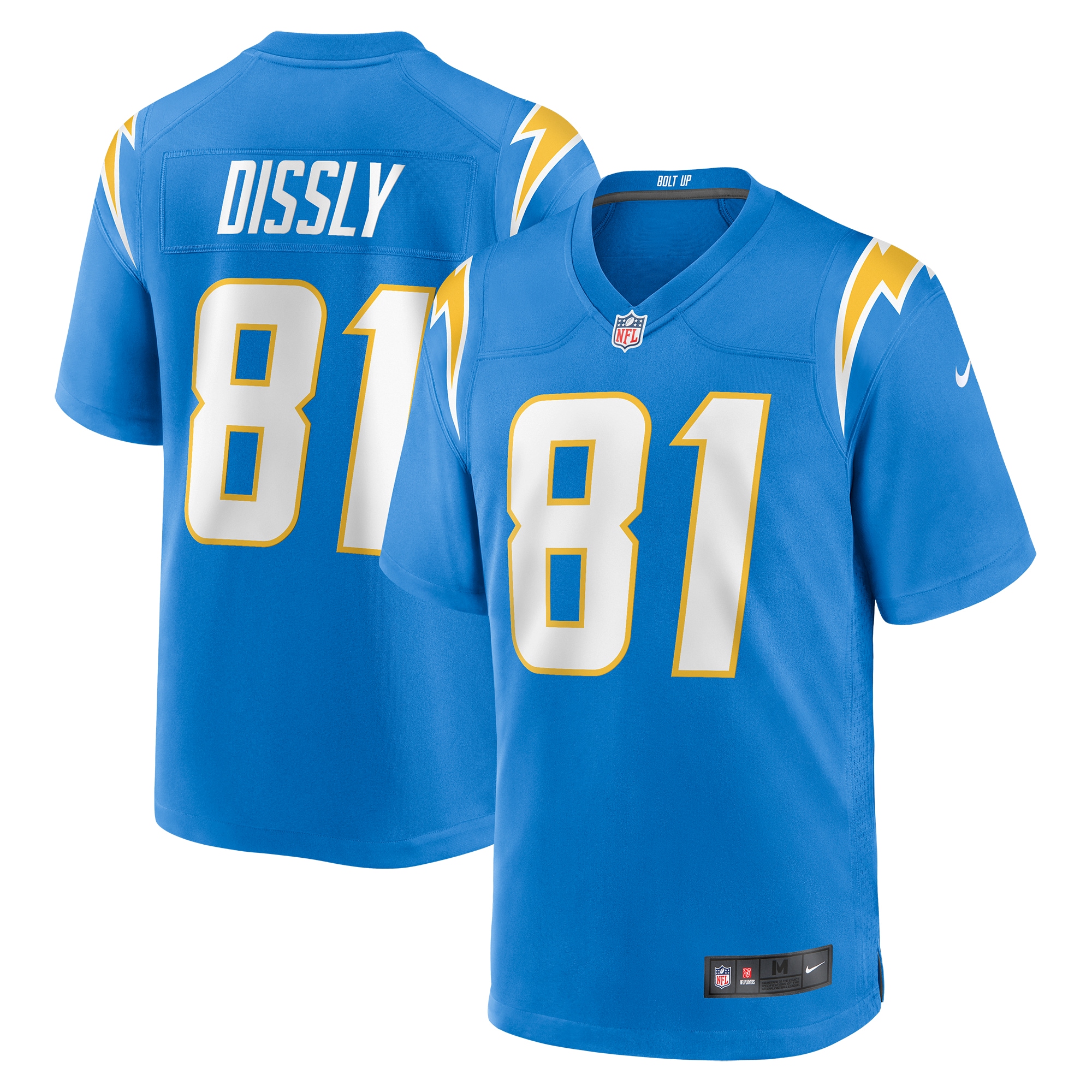 Men's Los Angeles Chargers Will Dissly Powder Blue Game Jersey JS5977 nicesnker