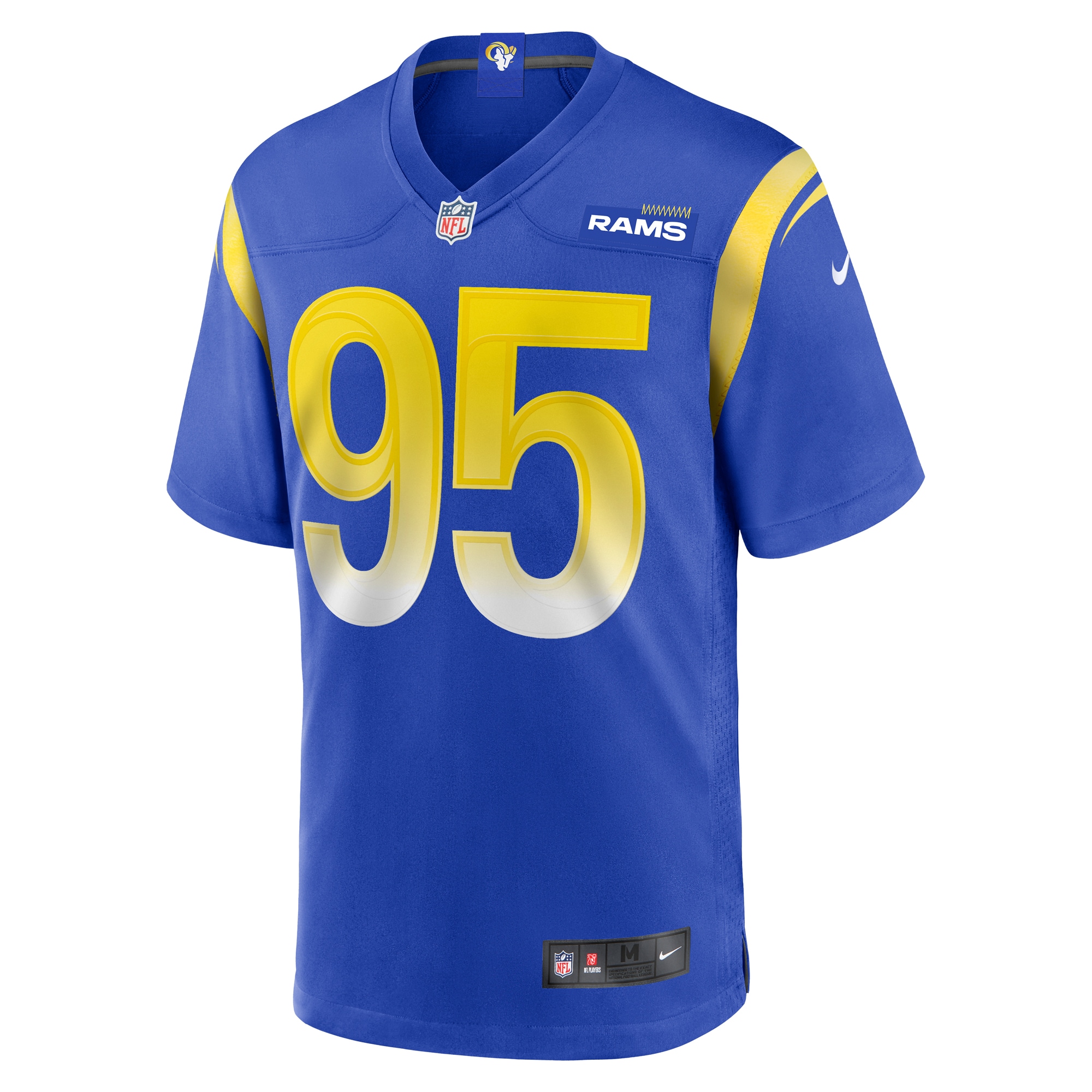 Alternative view of Men's Los Angeles Rams Bobby Brown III Royal Team Game Jersey JS7667 nicesnker