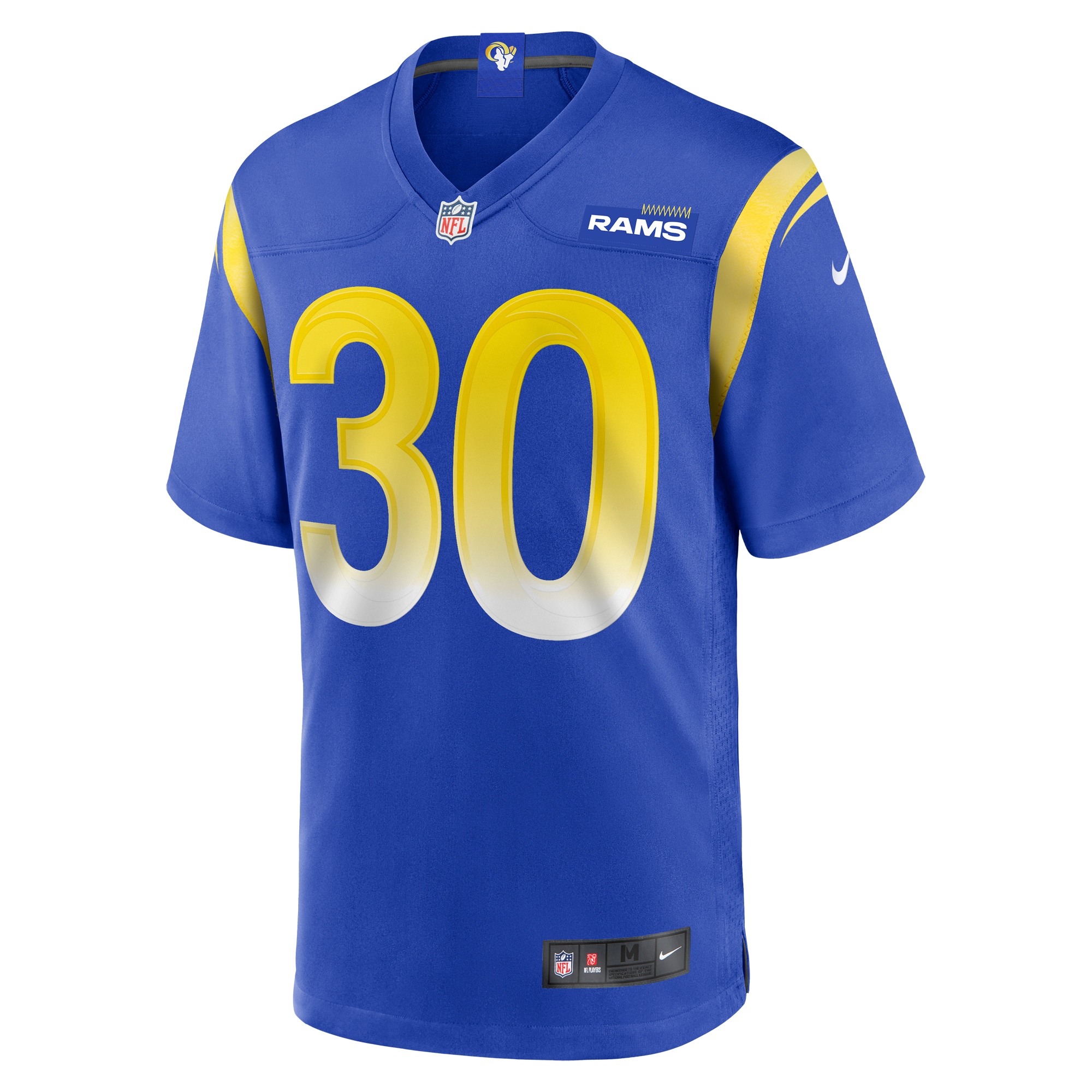Alternative view of Men's Los Angeles Rams Boston Scott Royal Game Jersey JS6462 nicesnker
