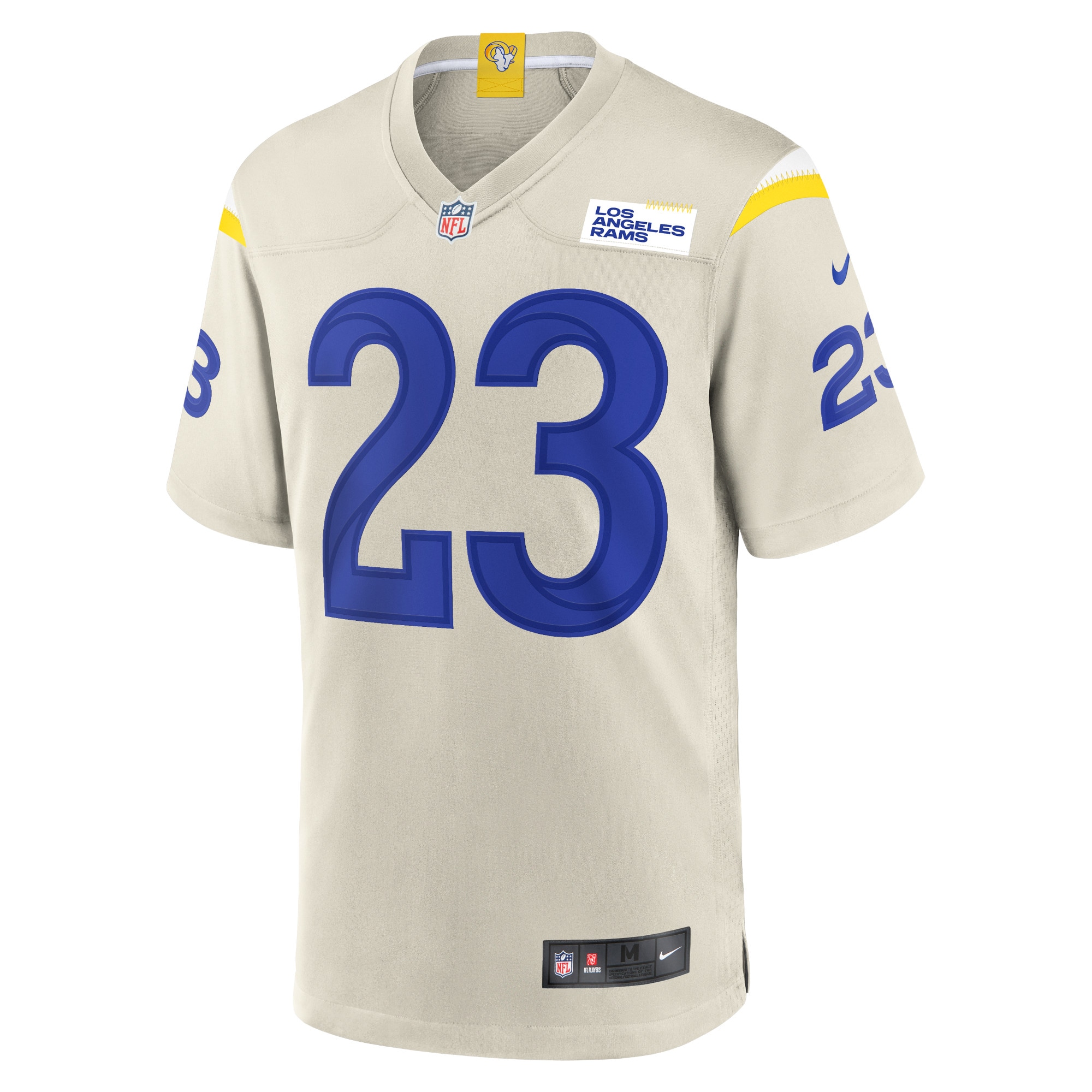 Alternative view of Men's Los Angeles Rams Cam Akers Bone Game Jersey JS8592 nicesnker