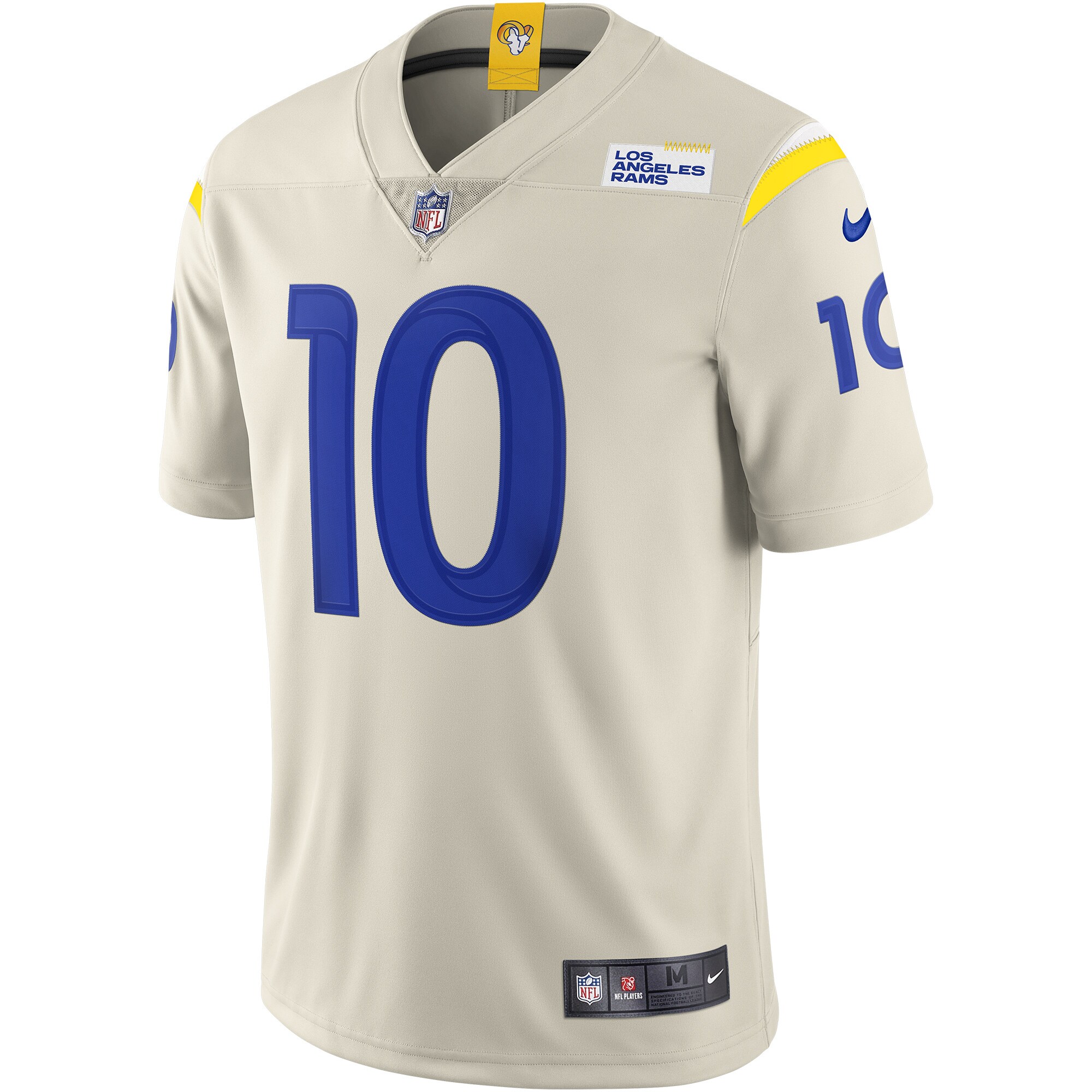 Alternative view of Men's Los Angeles Rams Cooper Kupp Bone Vapor Limited Jersey JS7023 nicesnker