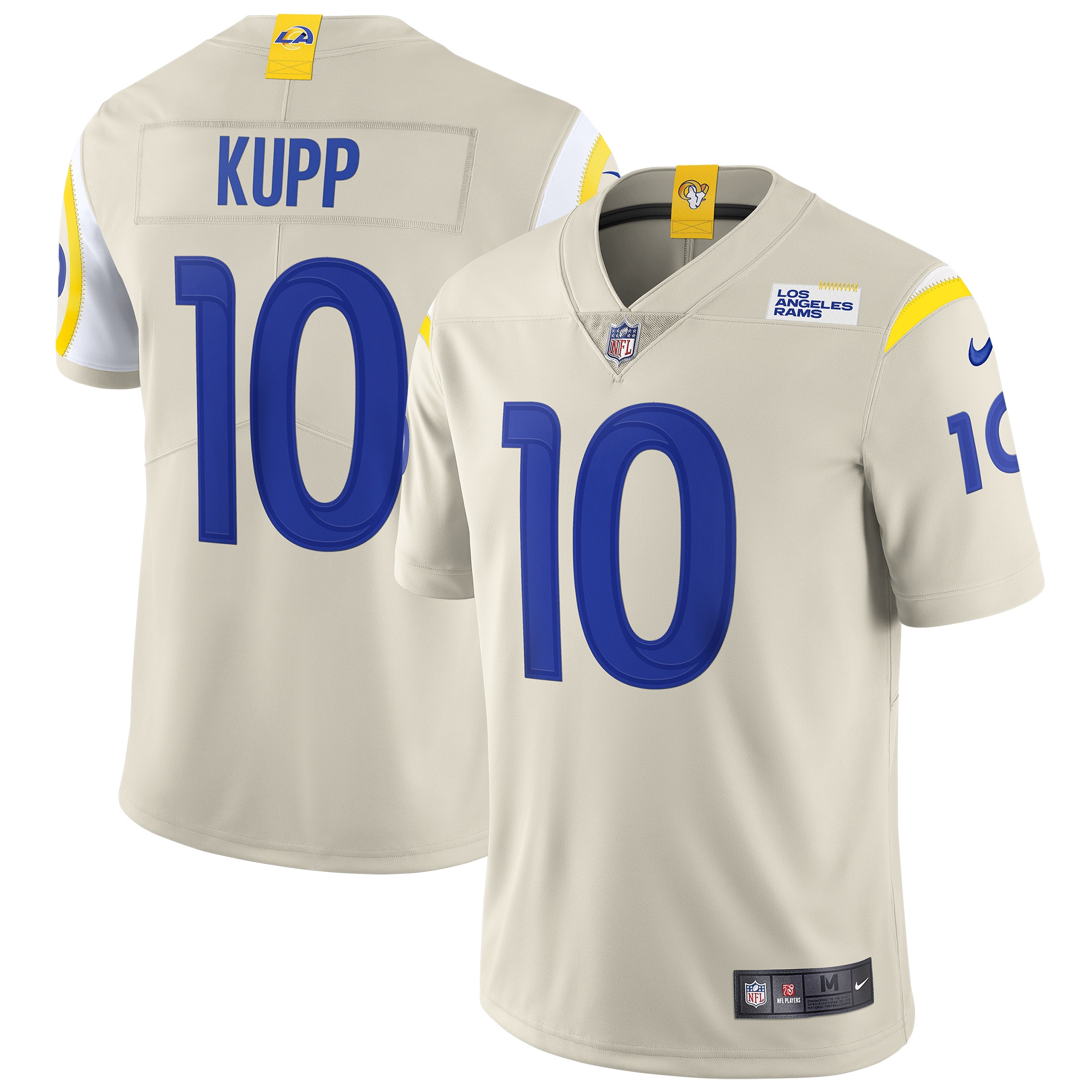 Men's Los Angeles Rams Cooper Kupp Bone Vapor Limited Jersey JS7023 nicesnker