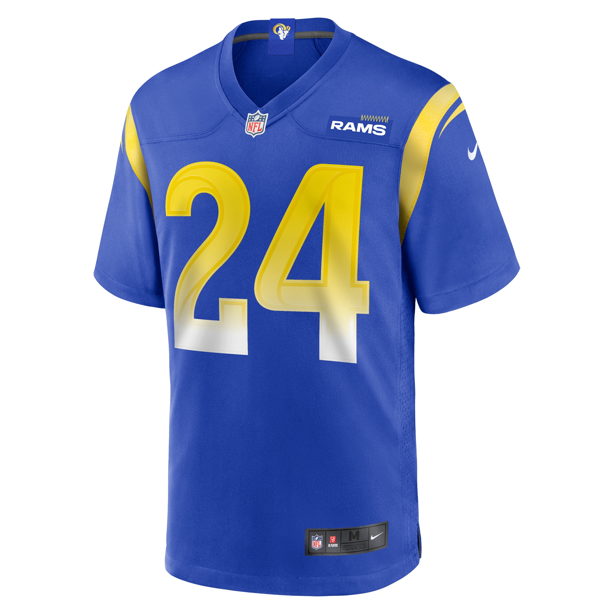 Alternative view of Men's Los Angeles Rams Darious Williams Royal Team Game Jersey JS7638 nicesnker