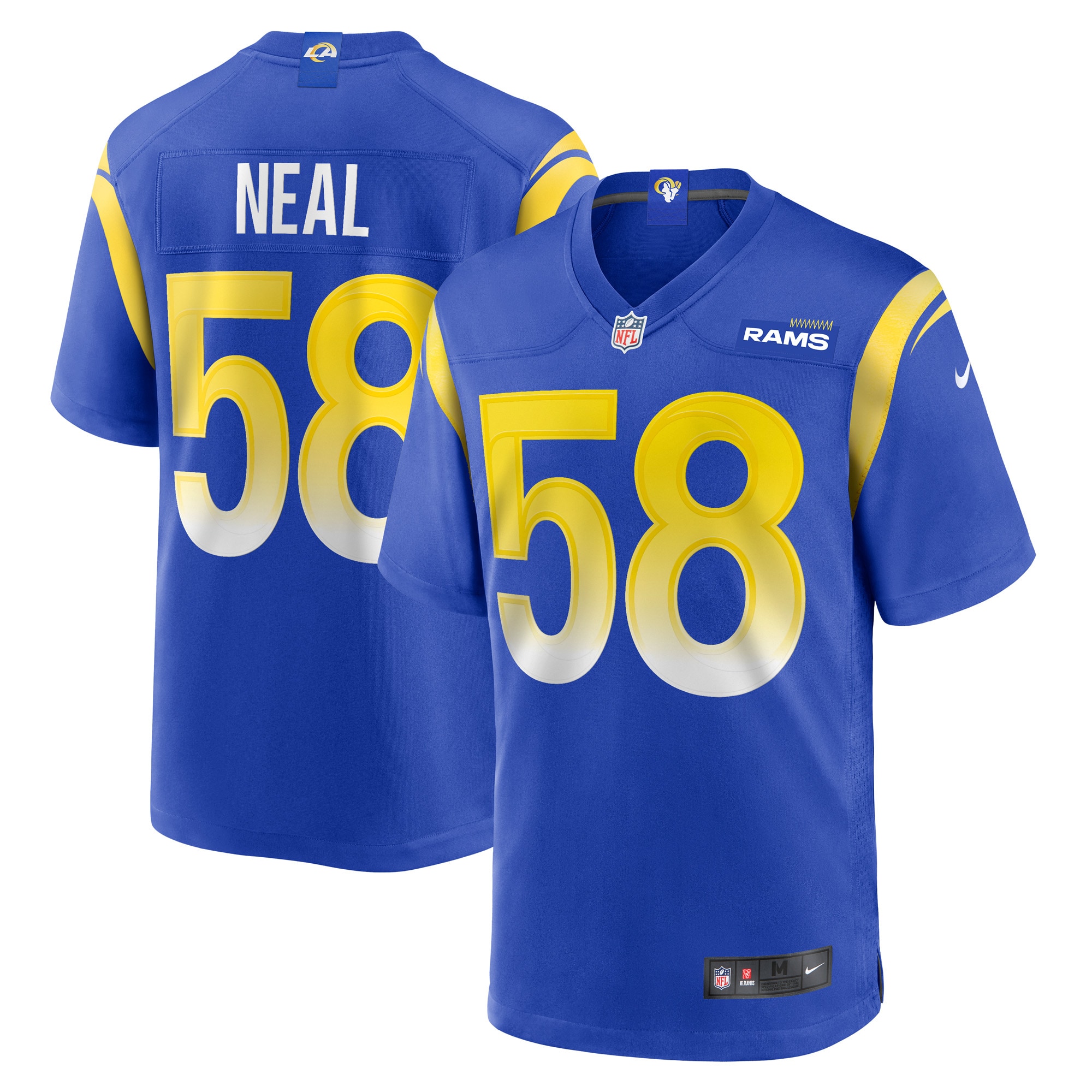 Men's Los Angeles Rams Eli Neal Royal Game Jersey JS2845 nicesnker