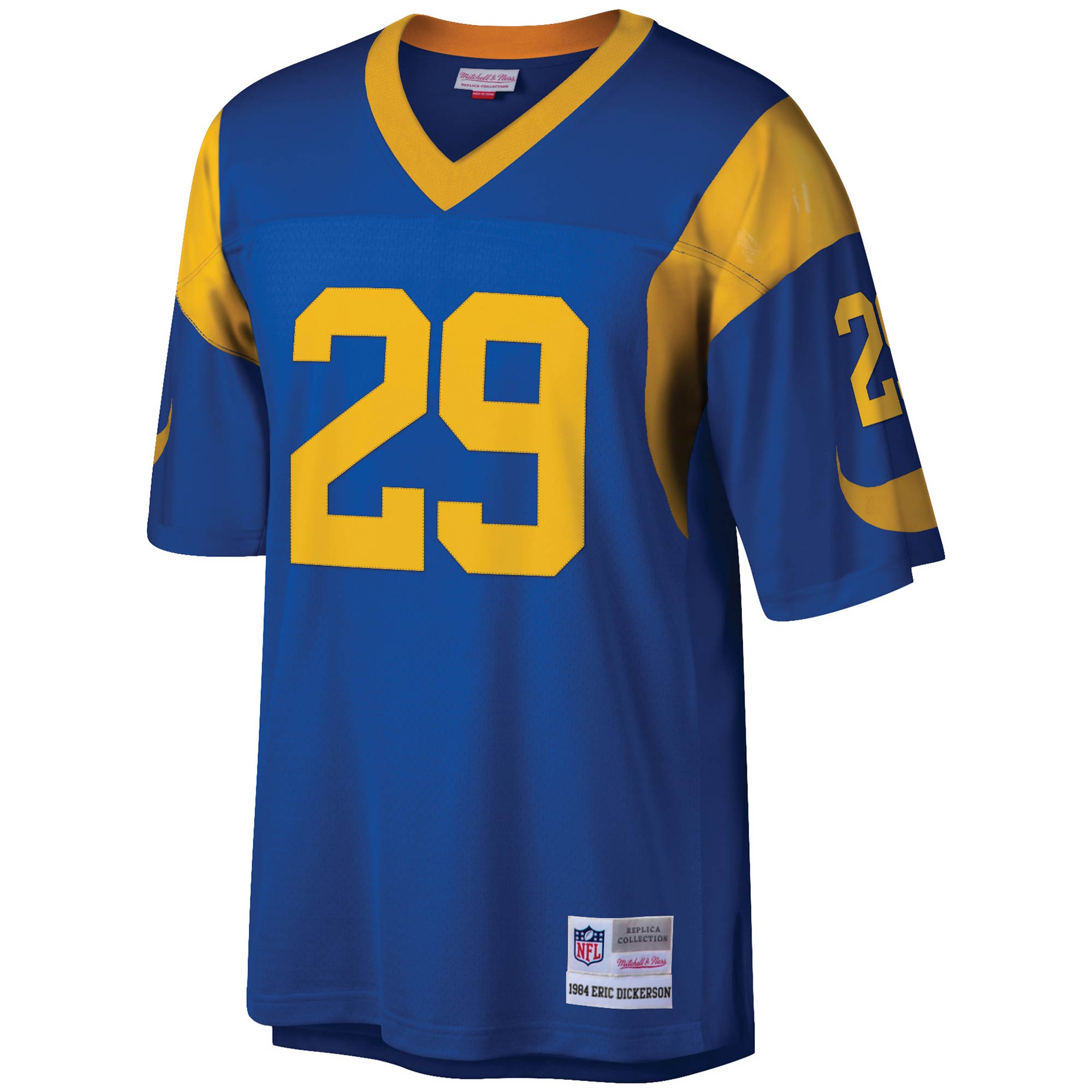 Alternative view of Men's Los Angeles Rams Eric Dickerson Mitchell & Ness Royal Legacy Jersey JS9446 nicesnker