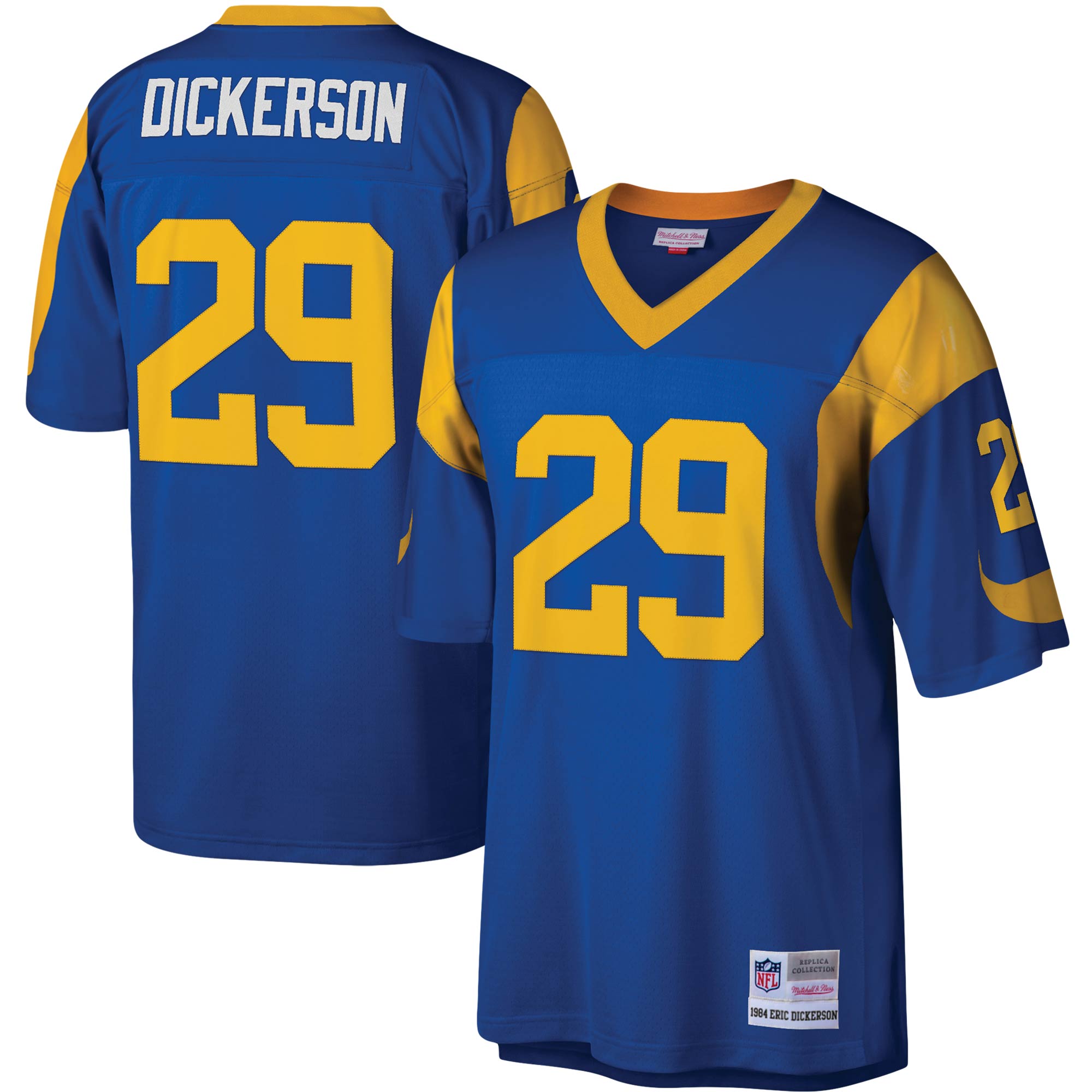 Men's Los Angeles Rams Eric Dickerson Mitchell & Ness Royal Legacy Jersey JS9446 nicesnker