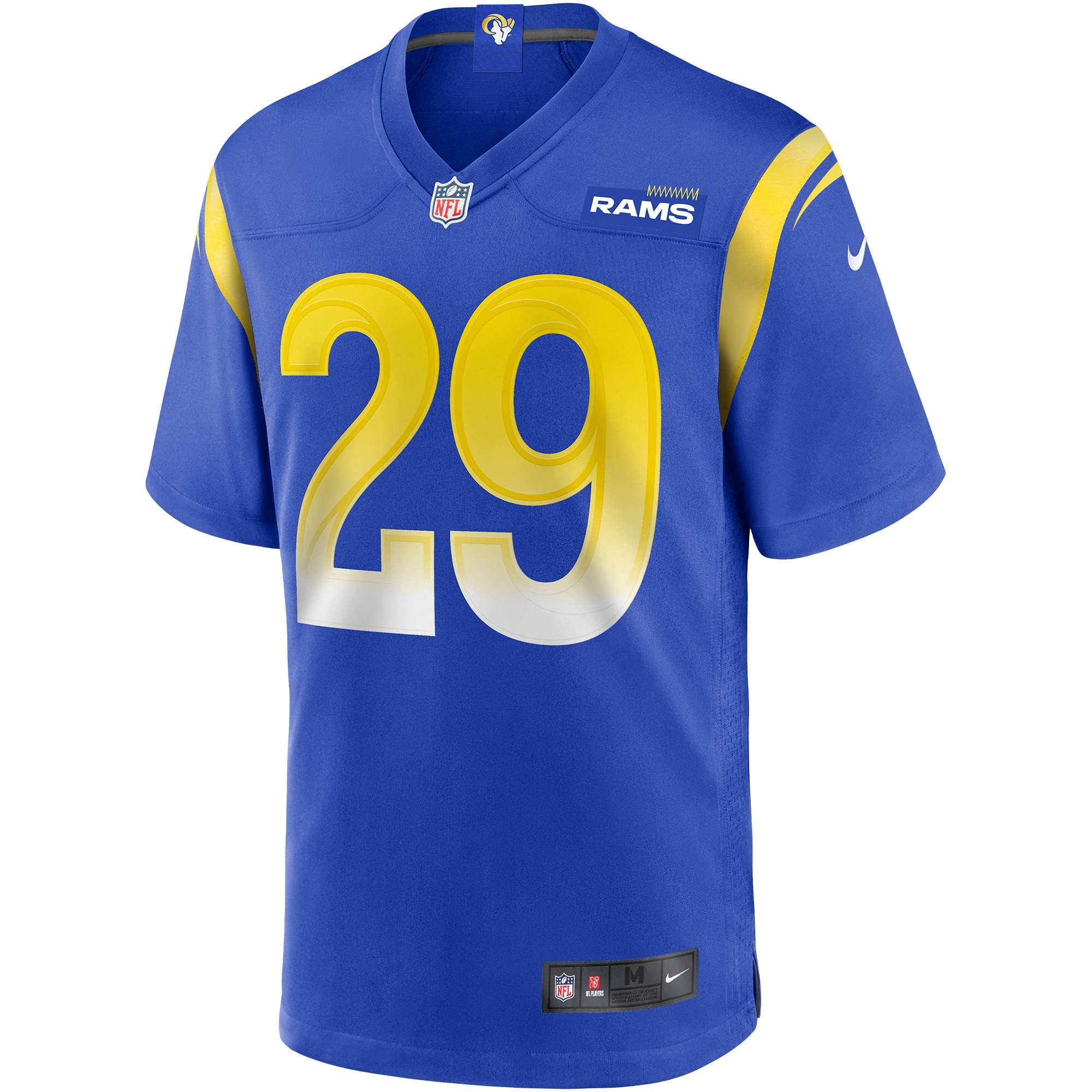 Alternative view of Men's Los Angeles Rams Eric Dickerson Royal Game Retired Player Jersey JS7575 nicesnker