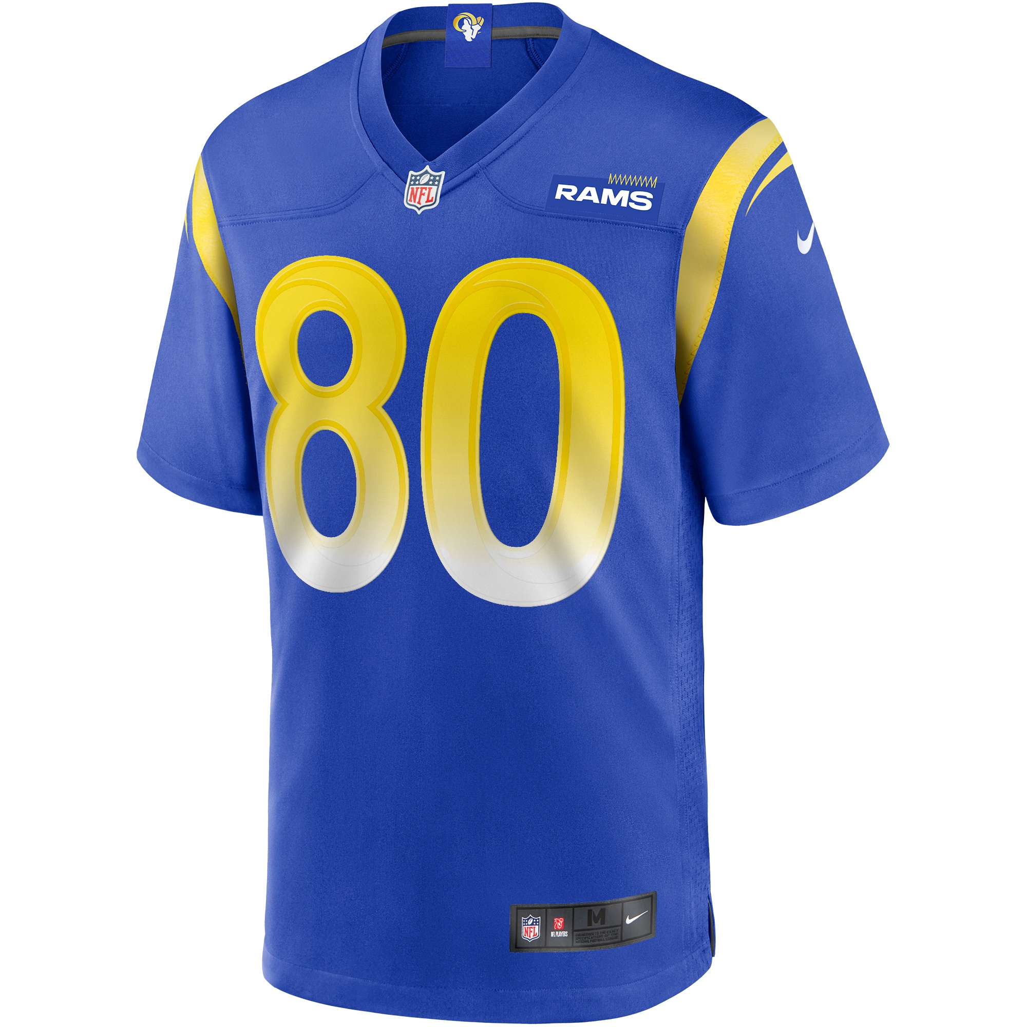Alternative view of Men's Los Angeles Rams Isaac Bruce Royal Game Retired Player Jersey JS5389 nicesnker