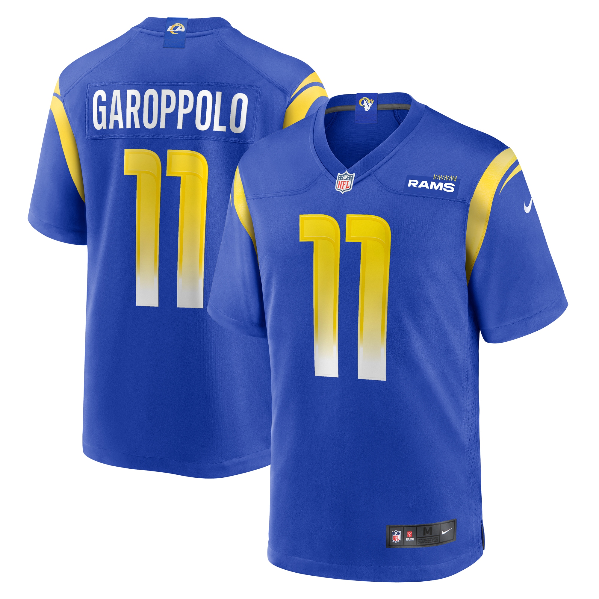 Men's Los Angeles Rams Jimmy Garoppolo Royal Game Jersey JS1575 nicesnker