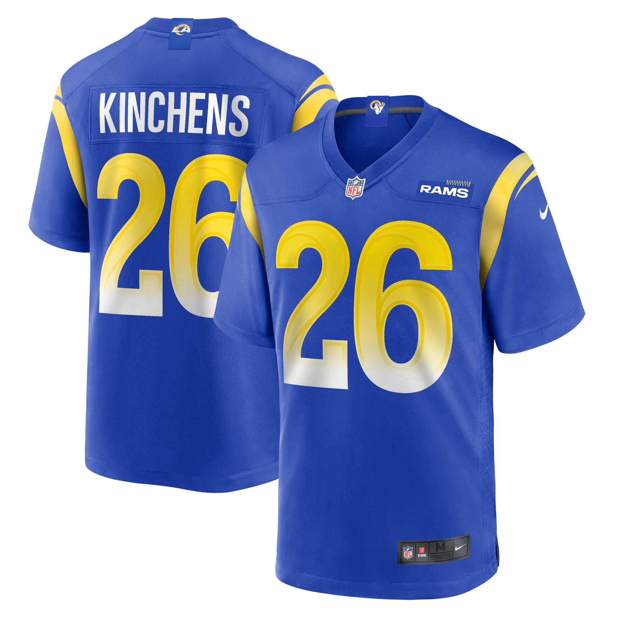 Men's Los Angeles Rams Kamren Kinchens Royal Team Game Jersey JS7010 nicesnker