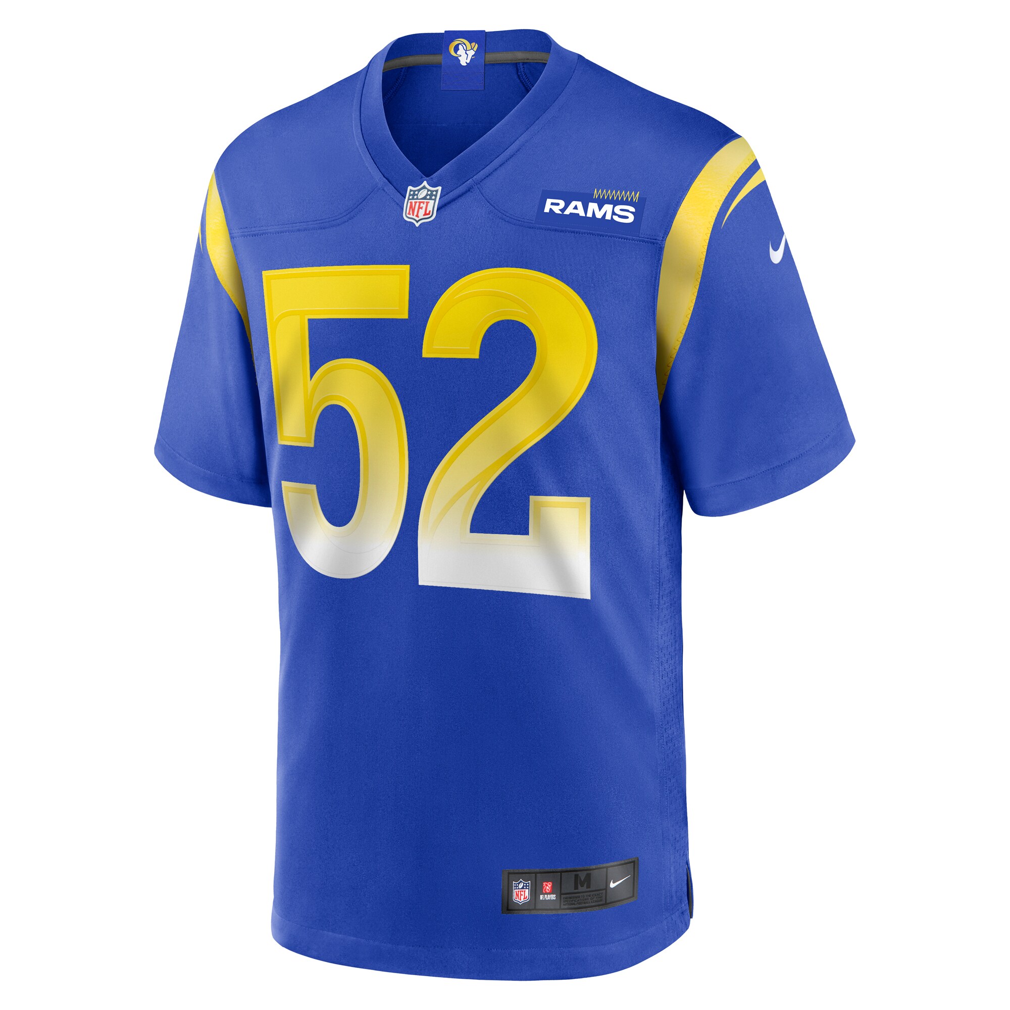 Alternative view of Men's Los Angeles Rams Larrell Murchison Royal Team Game Jersey JS7500 nicesnker