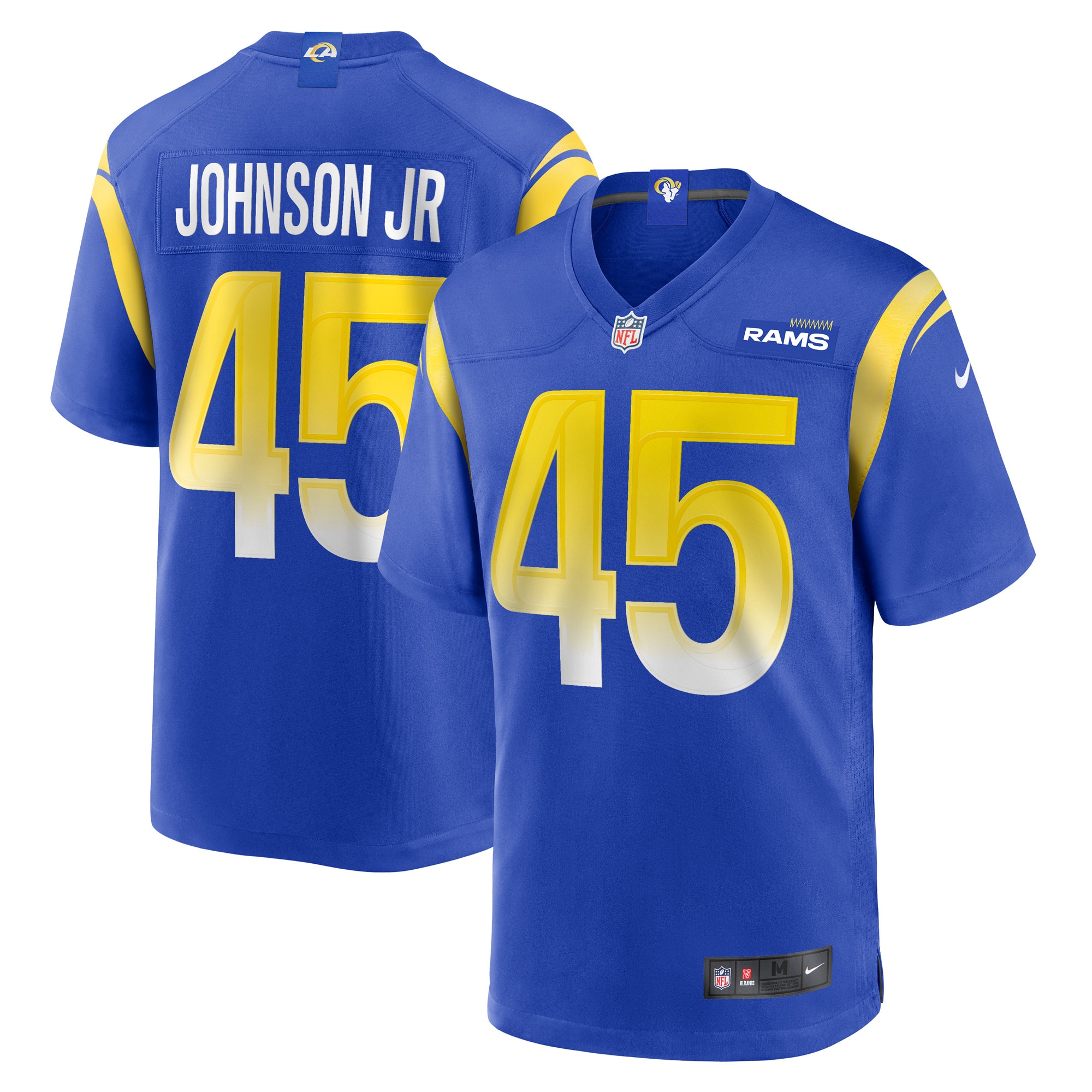 Men's Los Angeles Rams Neal Johnson Jr Royal Game Jersey JS5175 nicesnker