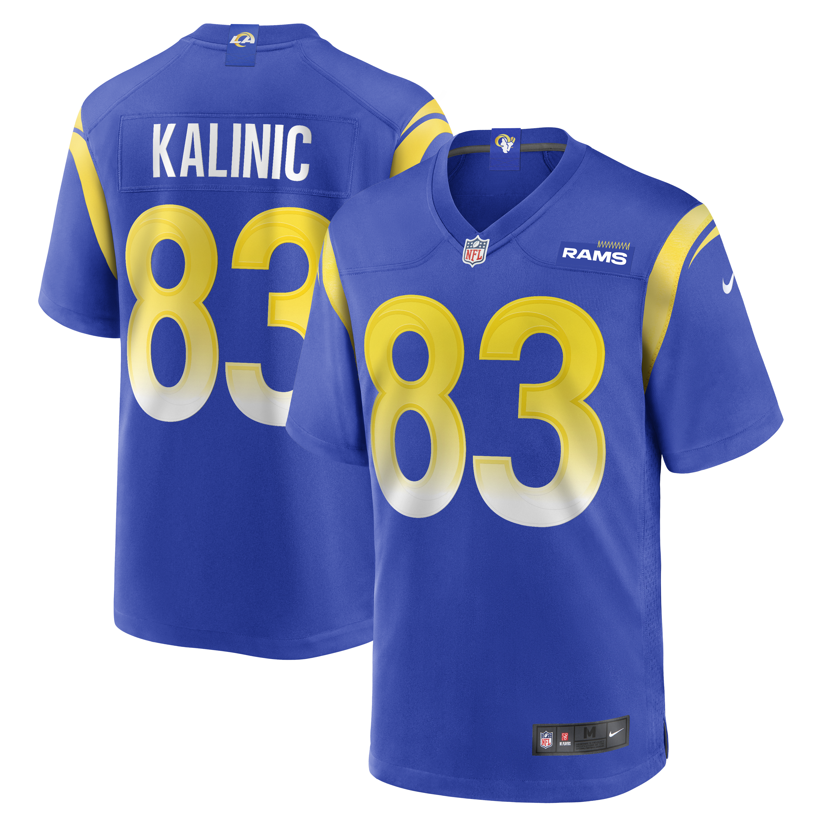 Men's Los Angeles Rams Nikola Kalinic Royal Game Jersey JS8651 nicesnker