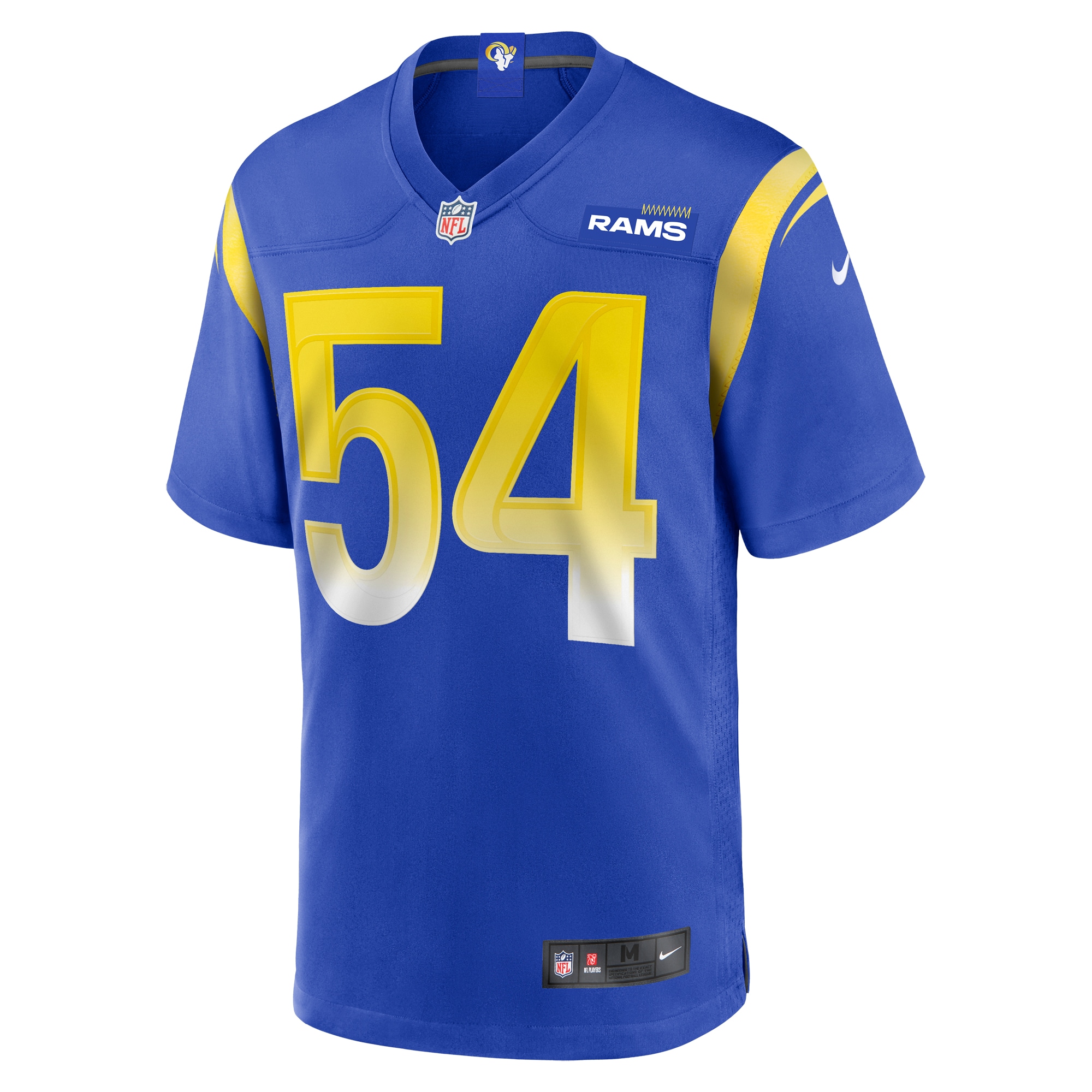 Alternative view of Men's Los Angeles Rams Olakunle Fatukasi Royal Game Jersey JS2075 nicesnker