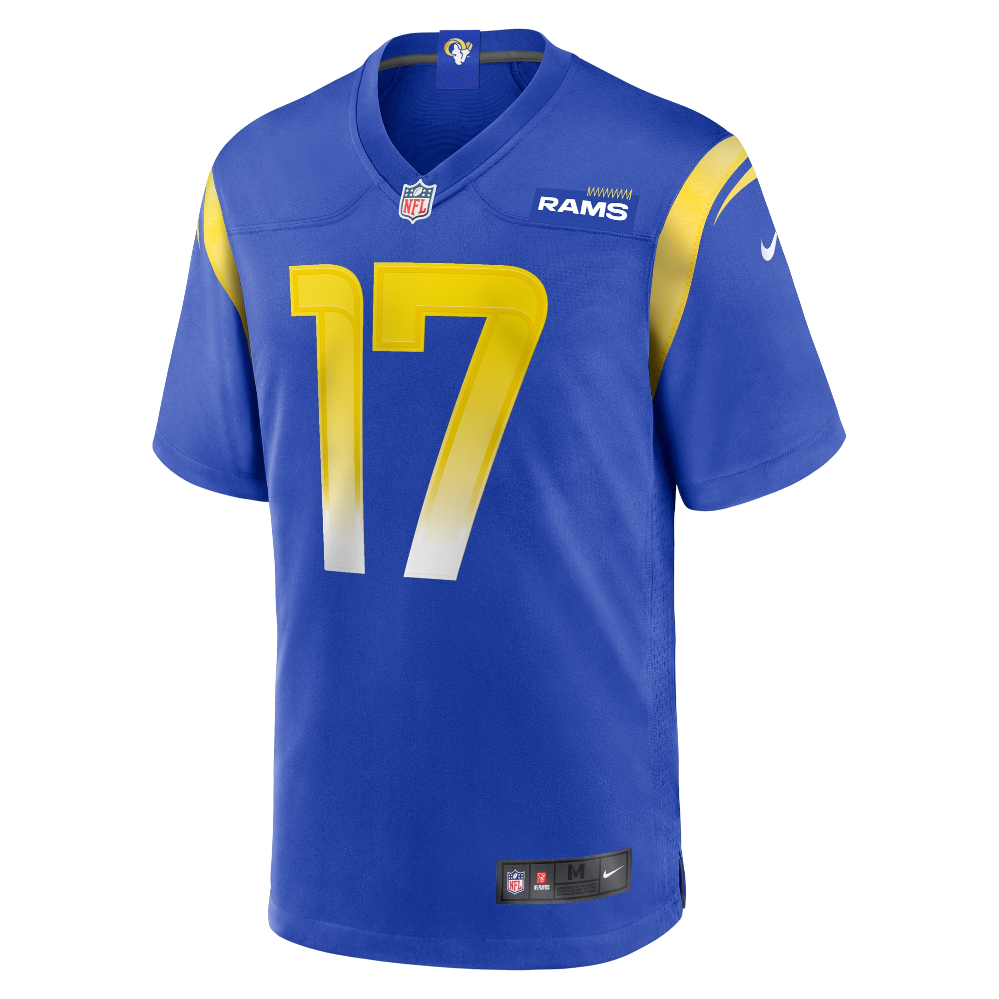 Alternative view of Men's Los Angeles Rams Puka Nacua Royal Home Game Jersey JS2663 nicesnker