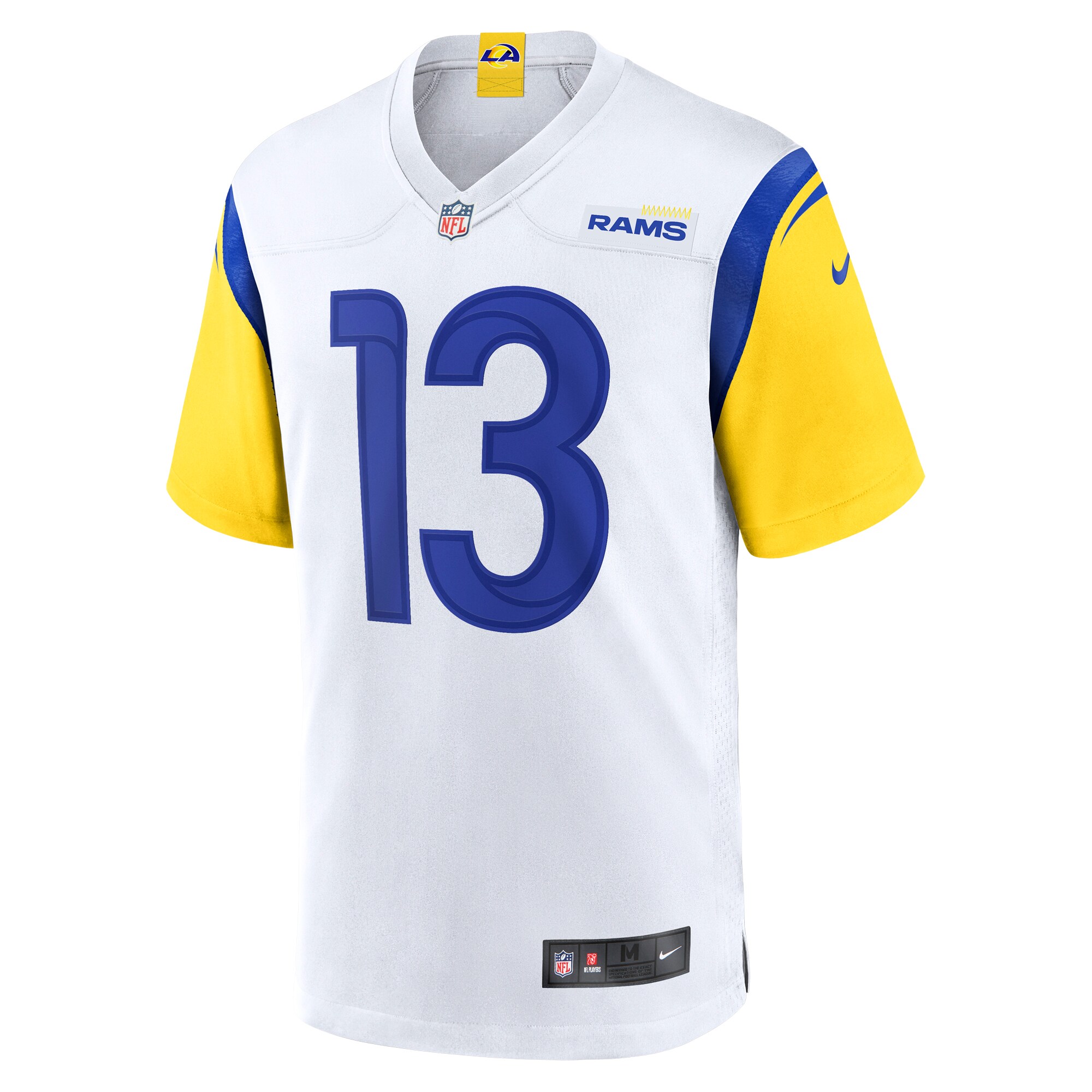 Alternative view of Men's Los Angeles Rams Stetson Bennett White Game Jersey JS7847 nicesnker