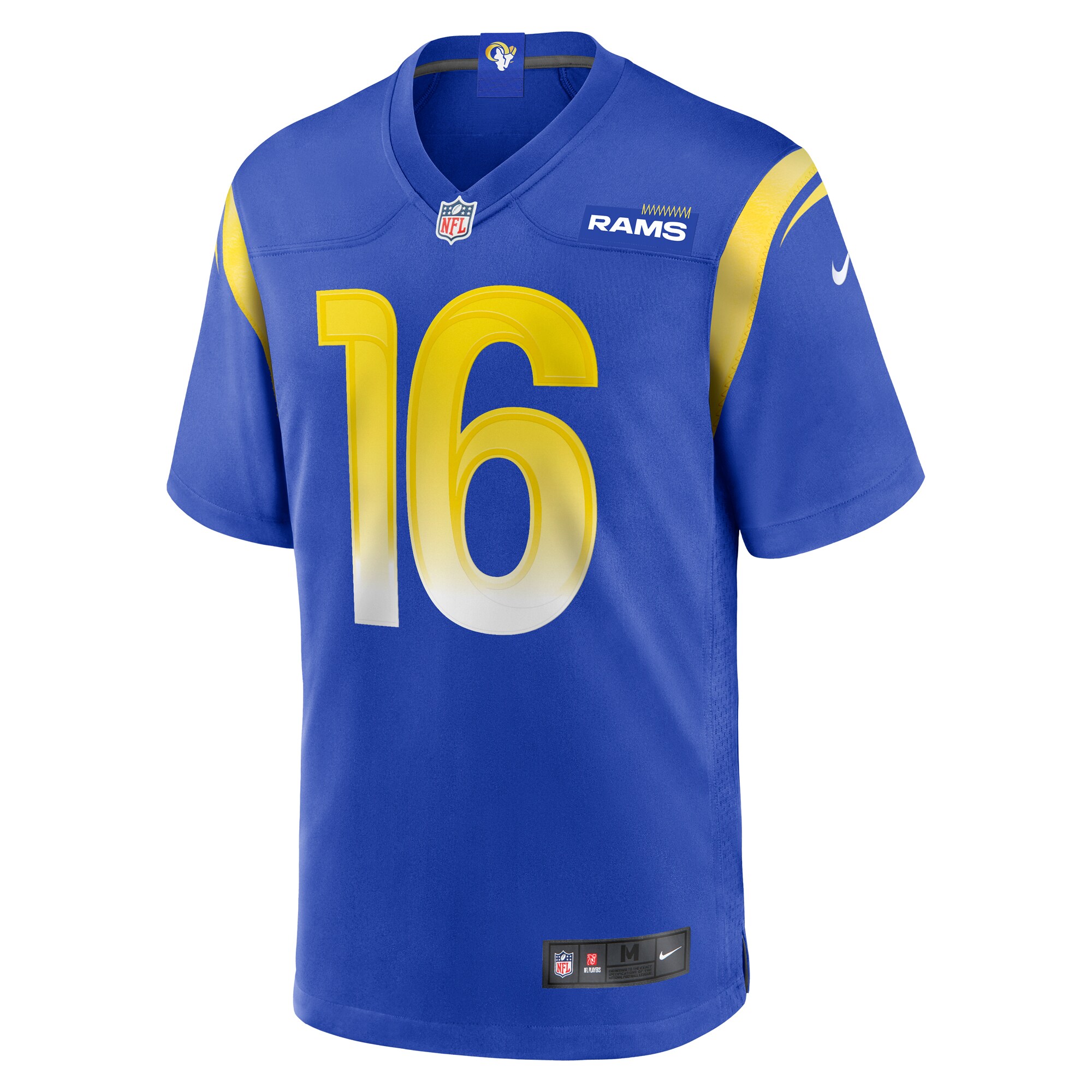 Alternative view of Men's Los Angeles Rams Tyler Johnson Royal Team Game Jersey JS7516 nicesnker