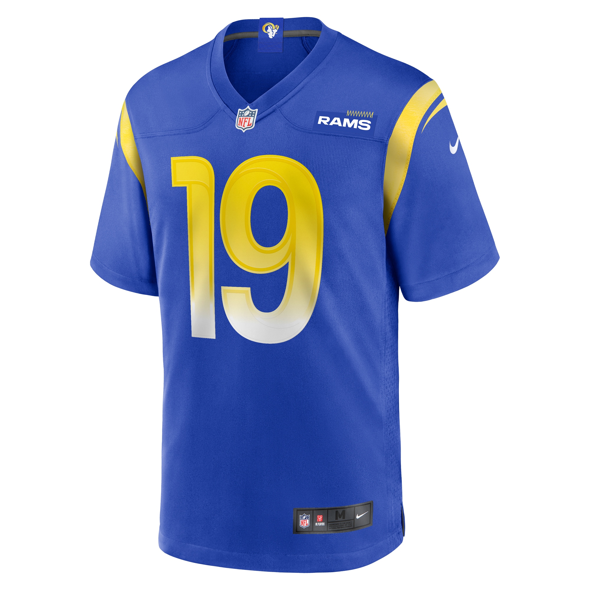 Alternative view of Men's Los Angeles Rams Xavier Smith Royal Home Game Jersey JS6495 nicesnker