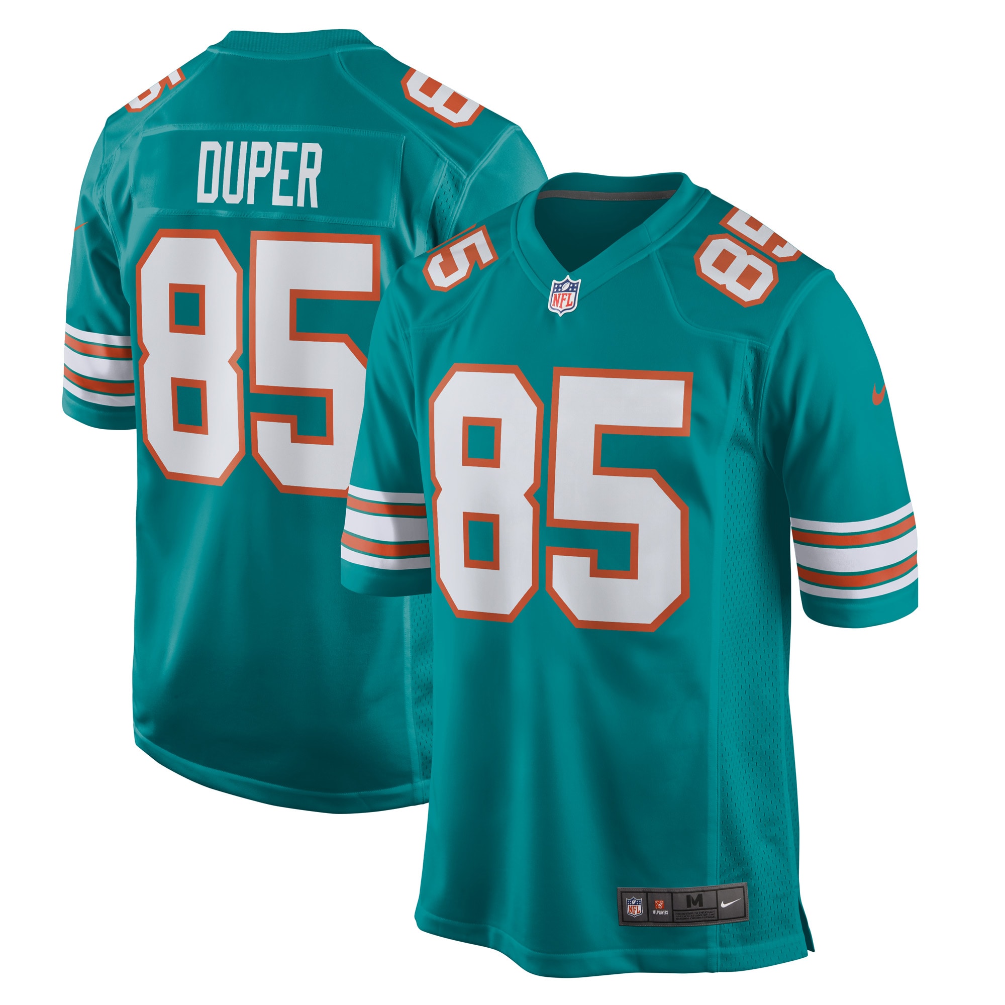 Men's Miami Dolphins Mark Duper Aqua Retired Player Jersey JS8696 nicesnker