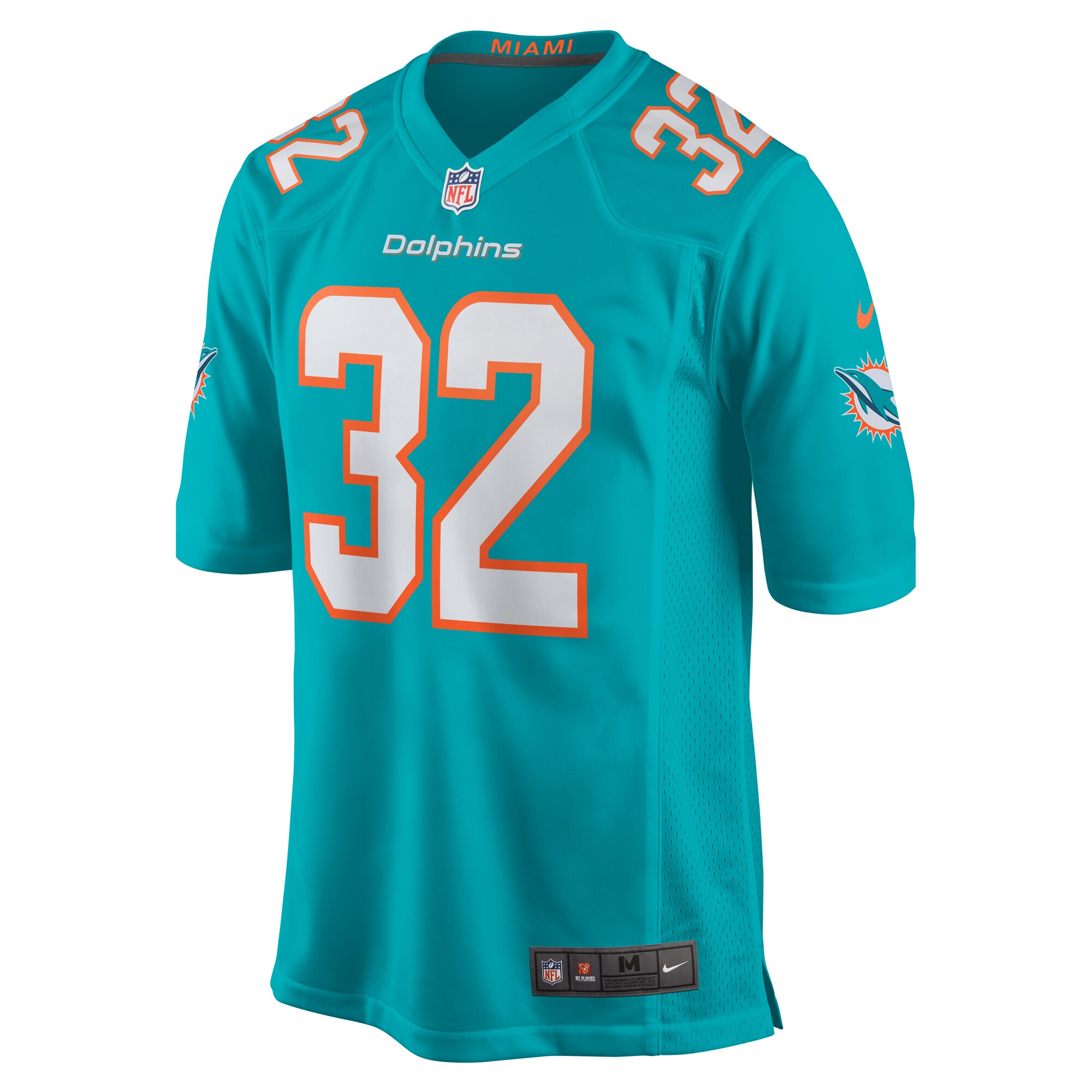 Alternative view of Men's Miami Dolphins Verone McKinley III Aqua Game Player Jersey JS1450 nicesnker