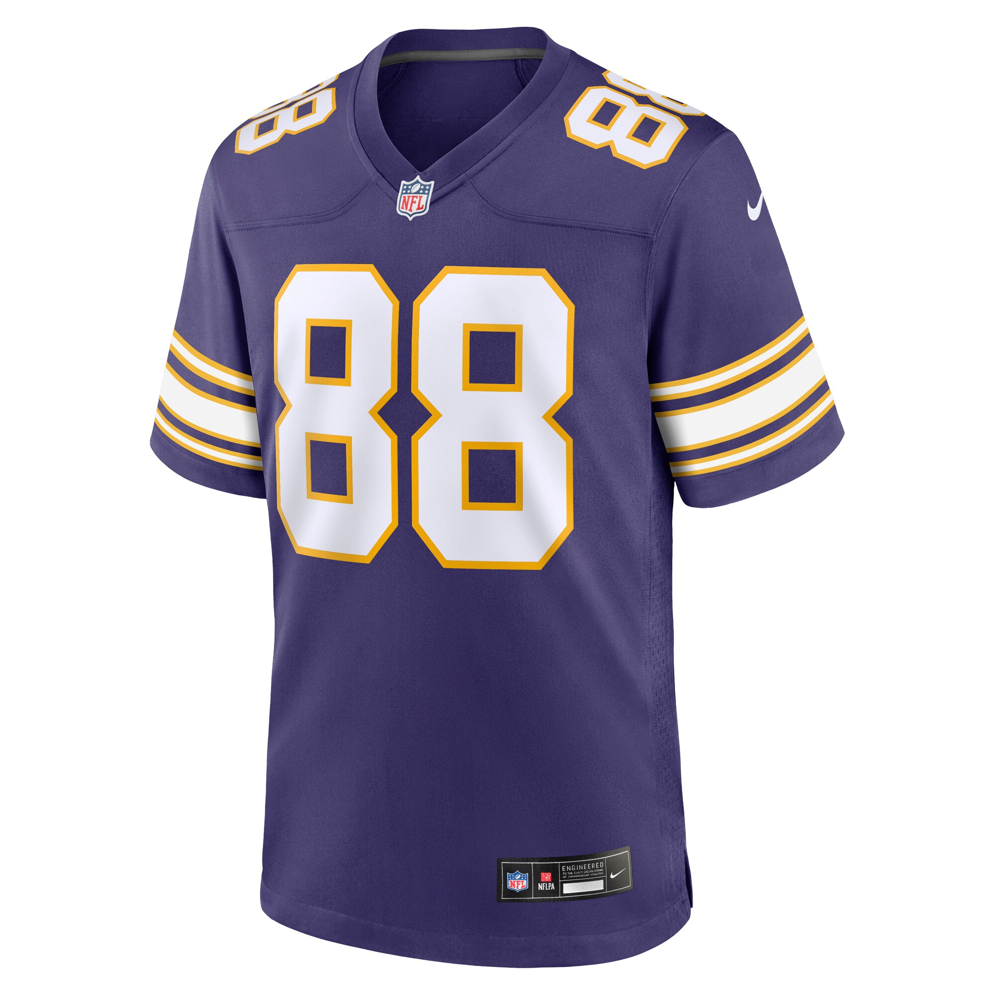Alternative view of Men's Minnesota Vikings Alan Page Purple Classic Retired Player Jersey JS9863 nicesnker