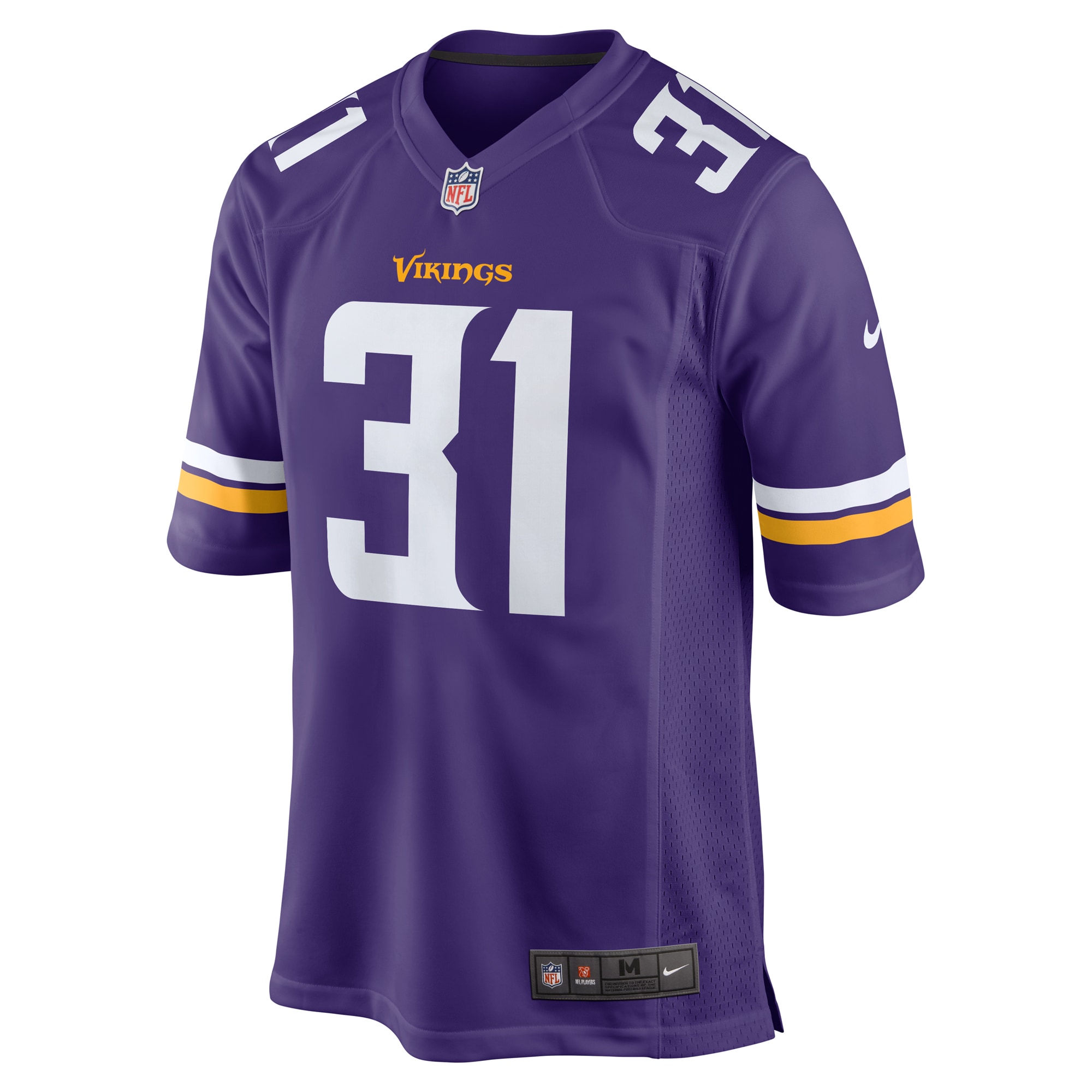 Alternative view of Men's Minnesota Vikings Cam Akers Purple Game Jersey JS9512 nicesnker