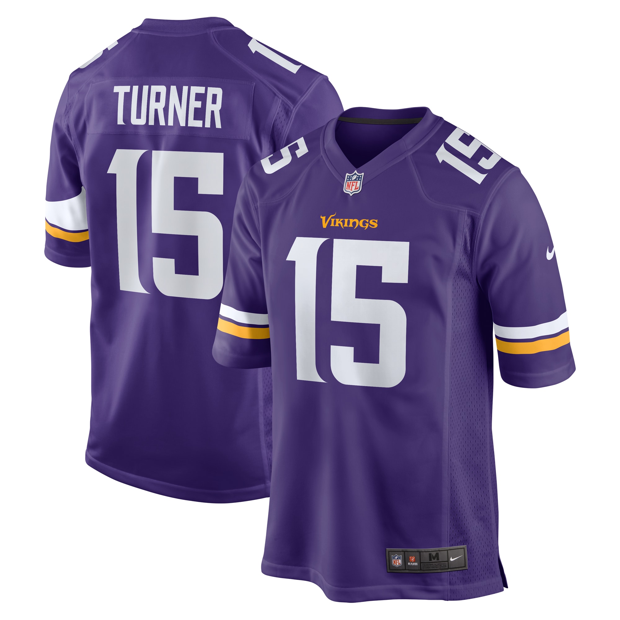 Men's Minnesota Vikings Dallas Turner Purple Player Game Jersey JS7105 nicesnker