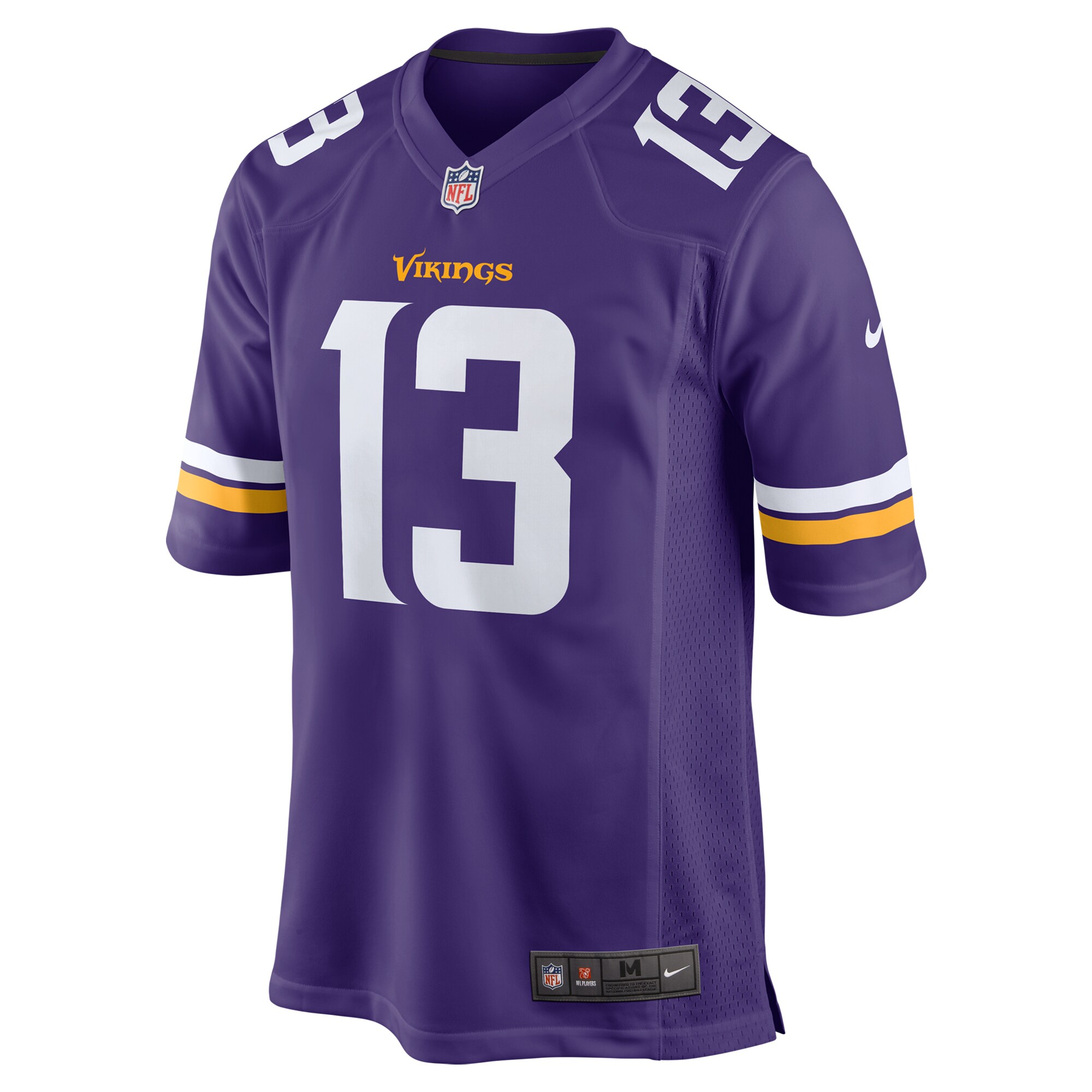 Alternative view of Men's Minnesota Vikings Daniel Jones Purple Team Game Jersey JS3221 nicesnker