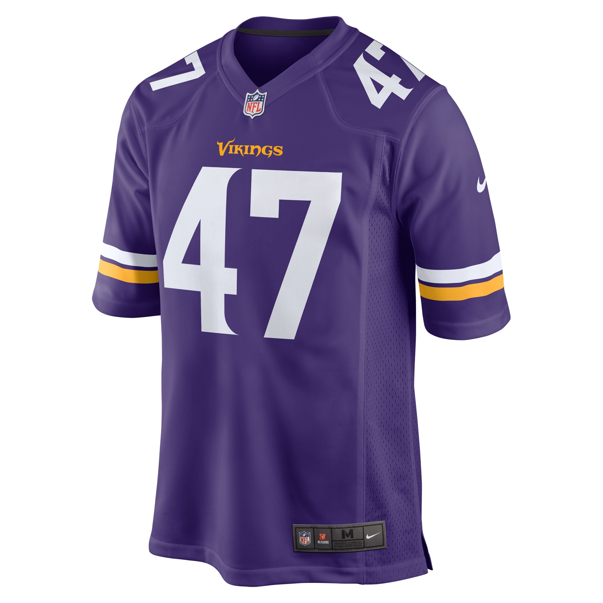 Alternative view of Men's Minnesota Vikings Dwight McGlothern Jr. Purple Game Jersey JS6832 nicesnker