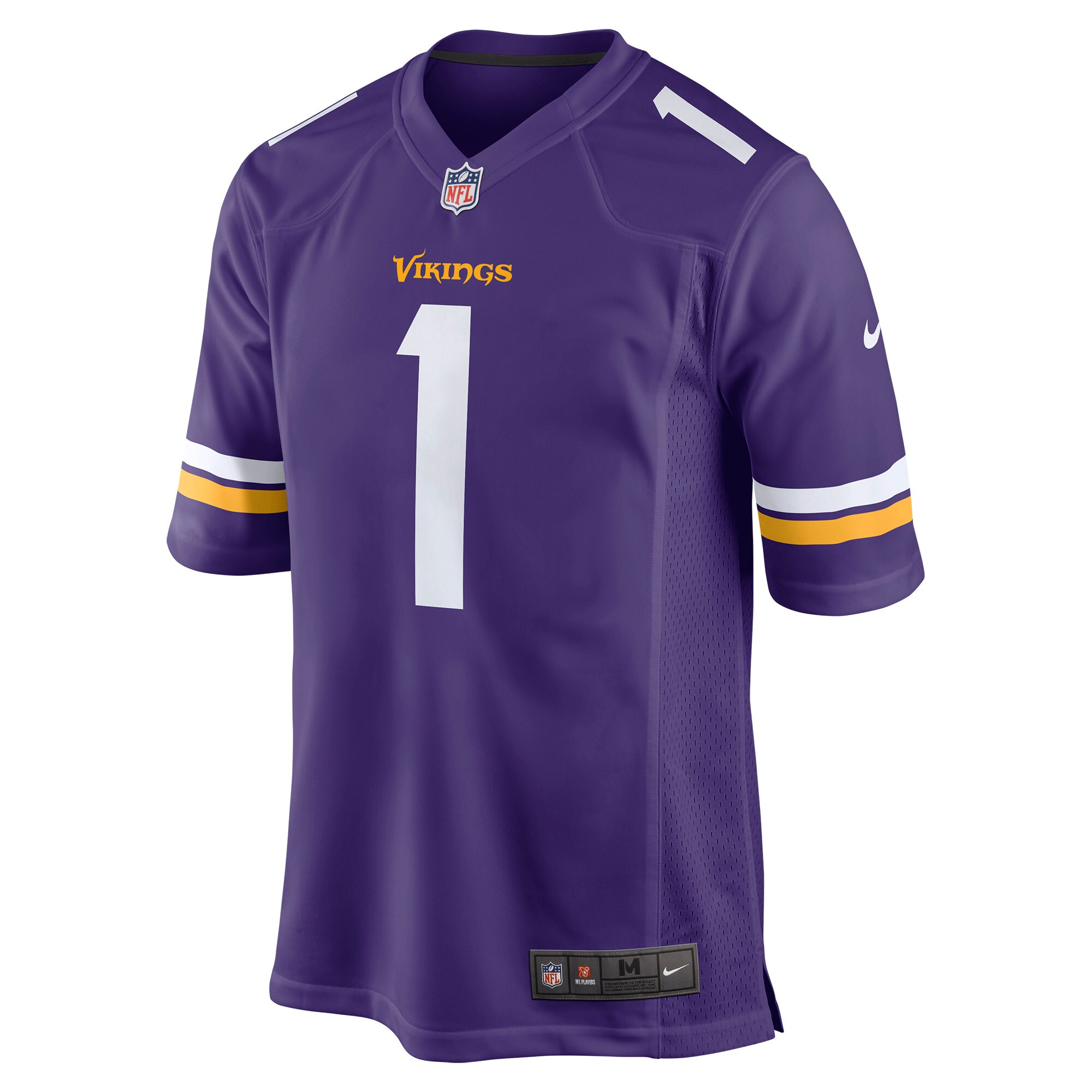 Alternative view of Men's Minnesota Vikings Greg Joseph Purple Game Jersey JS6950 nicesnker