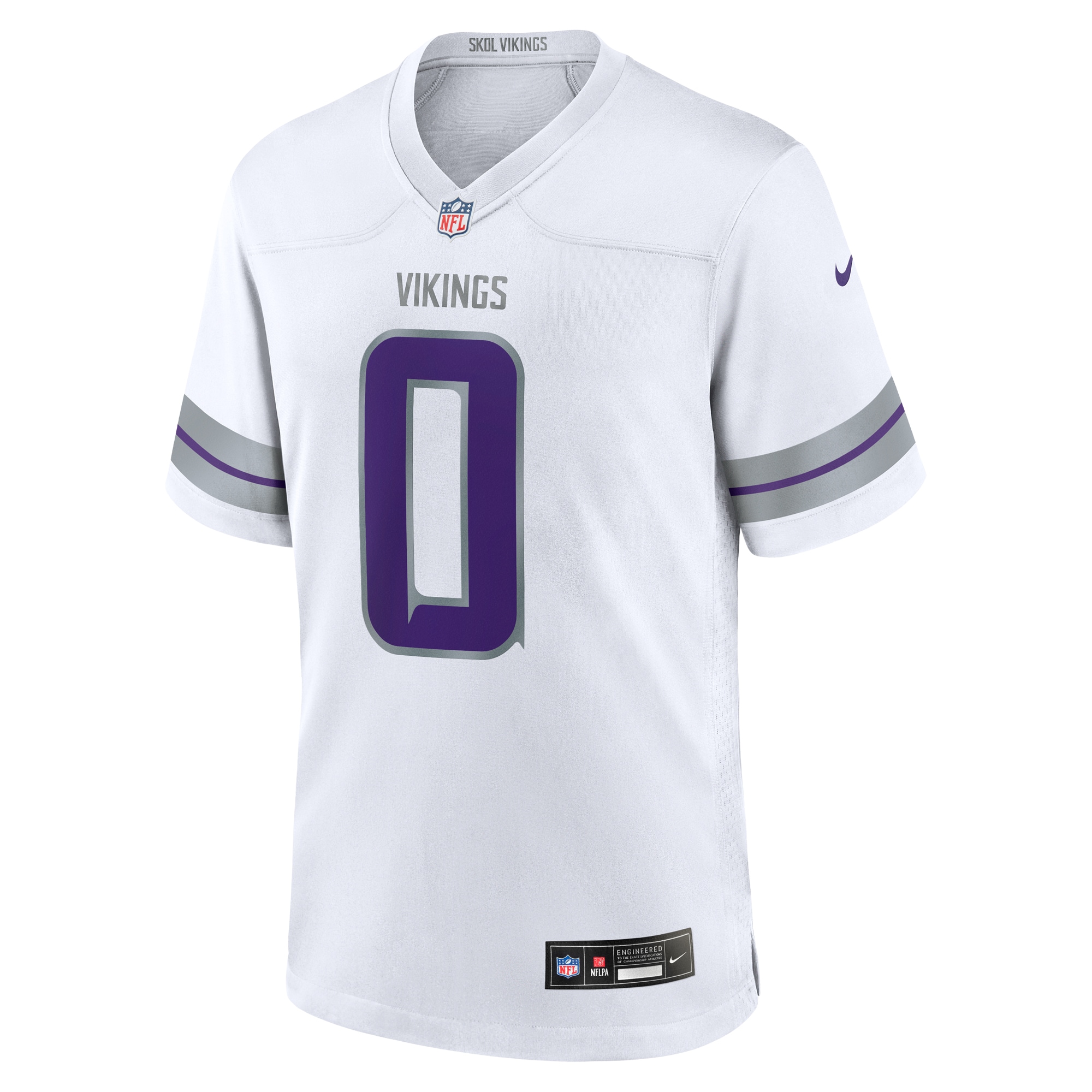 Alternative view of Men's Minnesota Vikings Ivan Pace Jr White Alternate Game Player Jersey JS4845 nicesnker