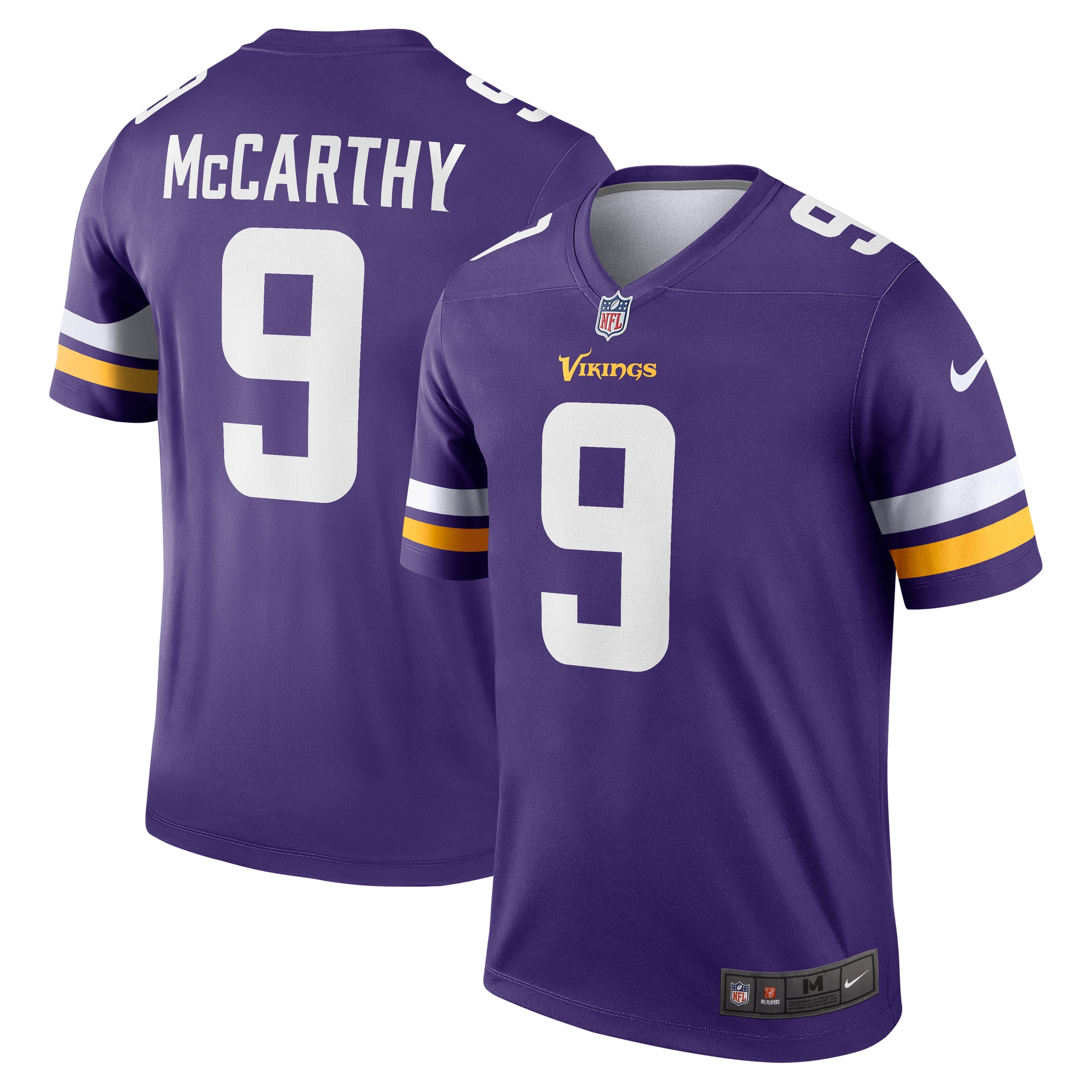 Men's Minnesota Vikings J.J. McCarthy Purple Team Legend Player Performance Jersey JS5600 nicesnker
