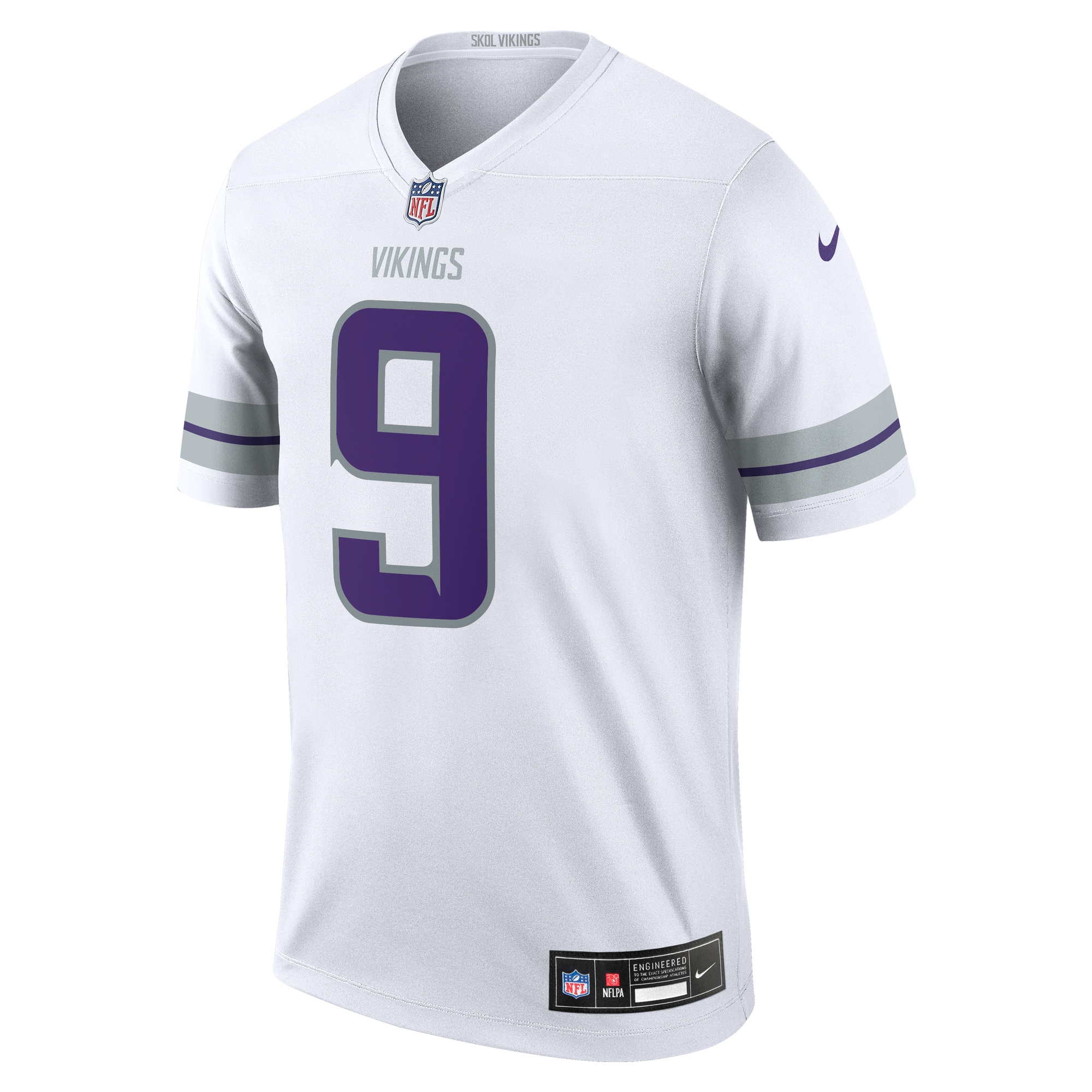 Alternative view of Men's Minnesota Vikings J.J. McCarthy White Alternate Legend Player Performance Top JS5514 nicesnker