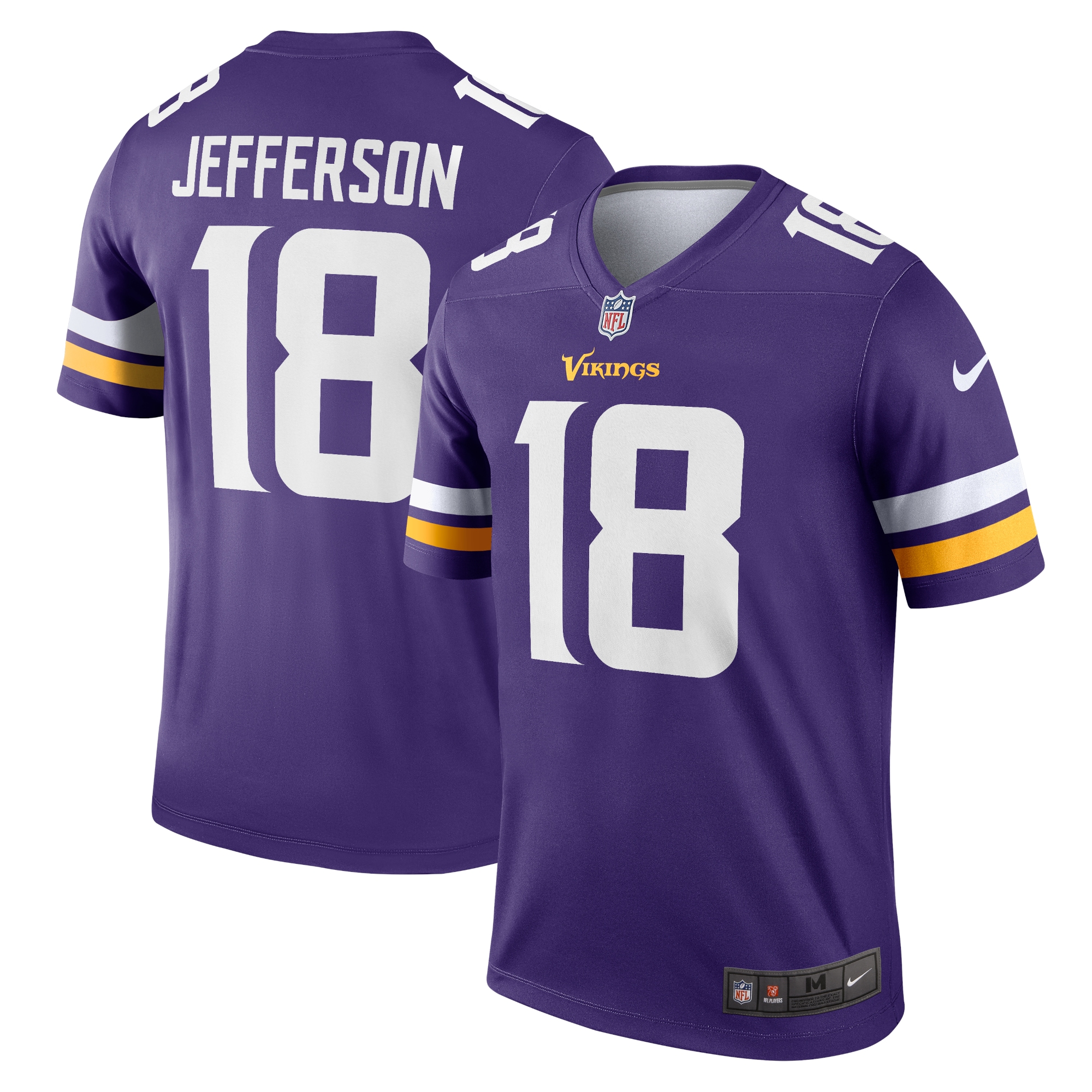 Men's Minnesota Vikings Justin Jefferson Purple Alternate Legend Player Performance Top JS4896 nicesnker