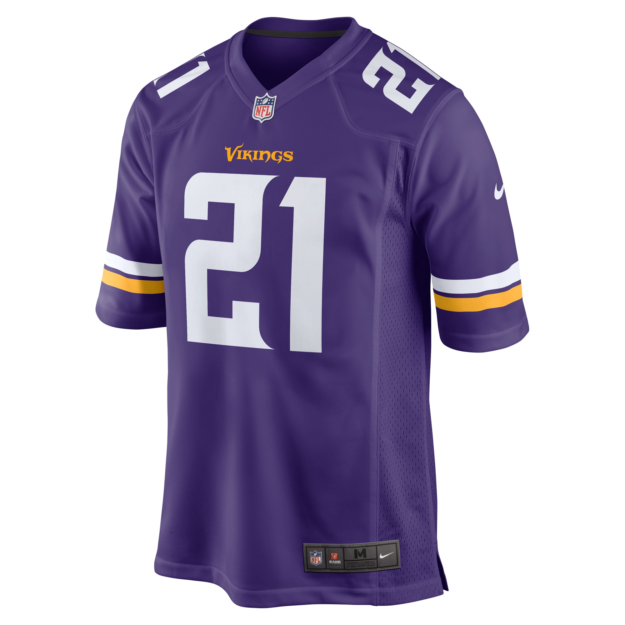 Alternative view of Men's Minnesota Vikings Kelvin Joseph Jr. Purple Team Game Jersey JS2064 nicesnker
