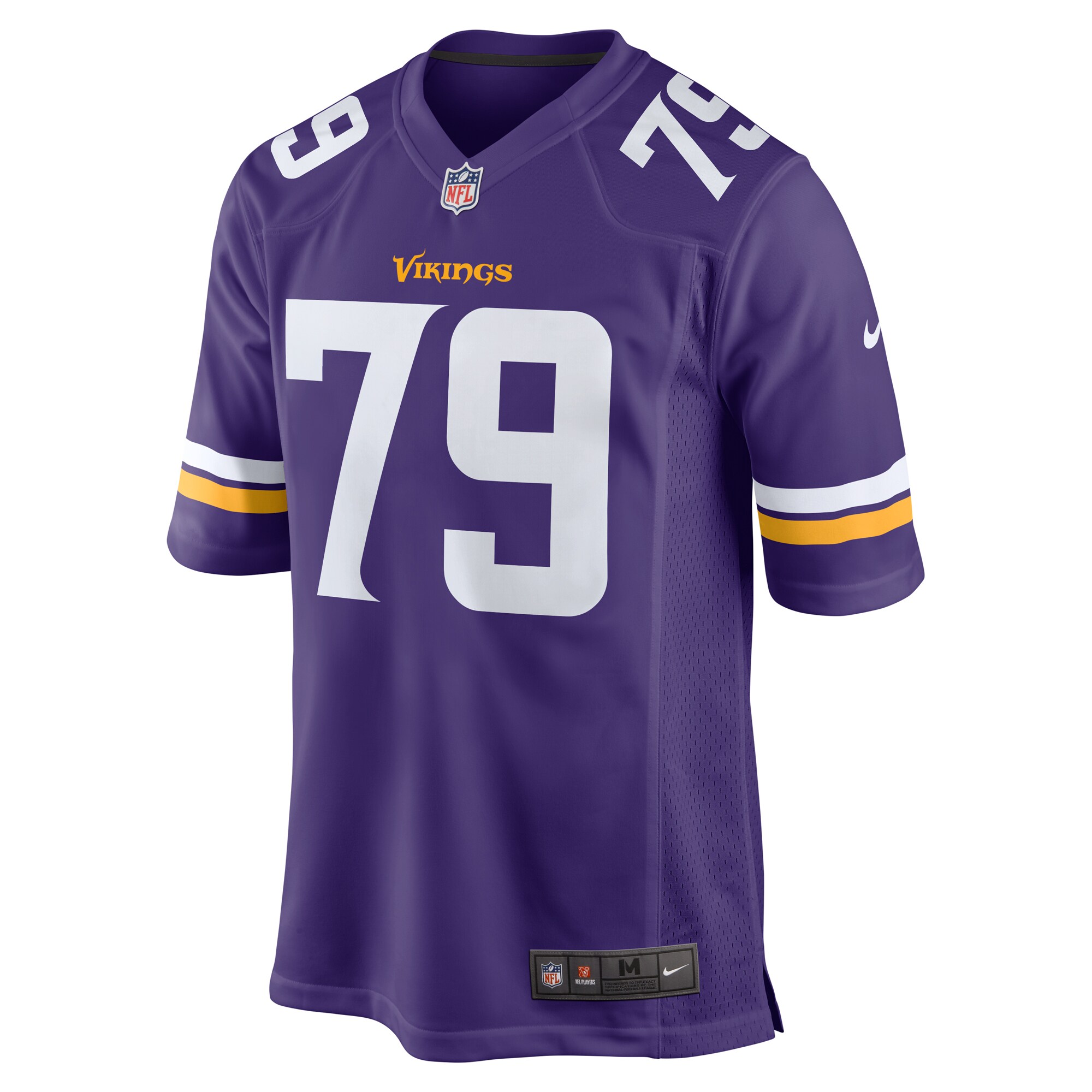 Alternative view of Men's Minnesota Vikings Kenny Willekes Purple Game Jersey JS5084 nicesnker