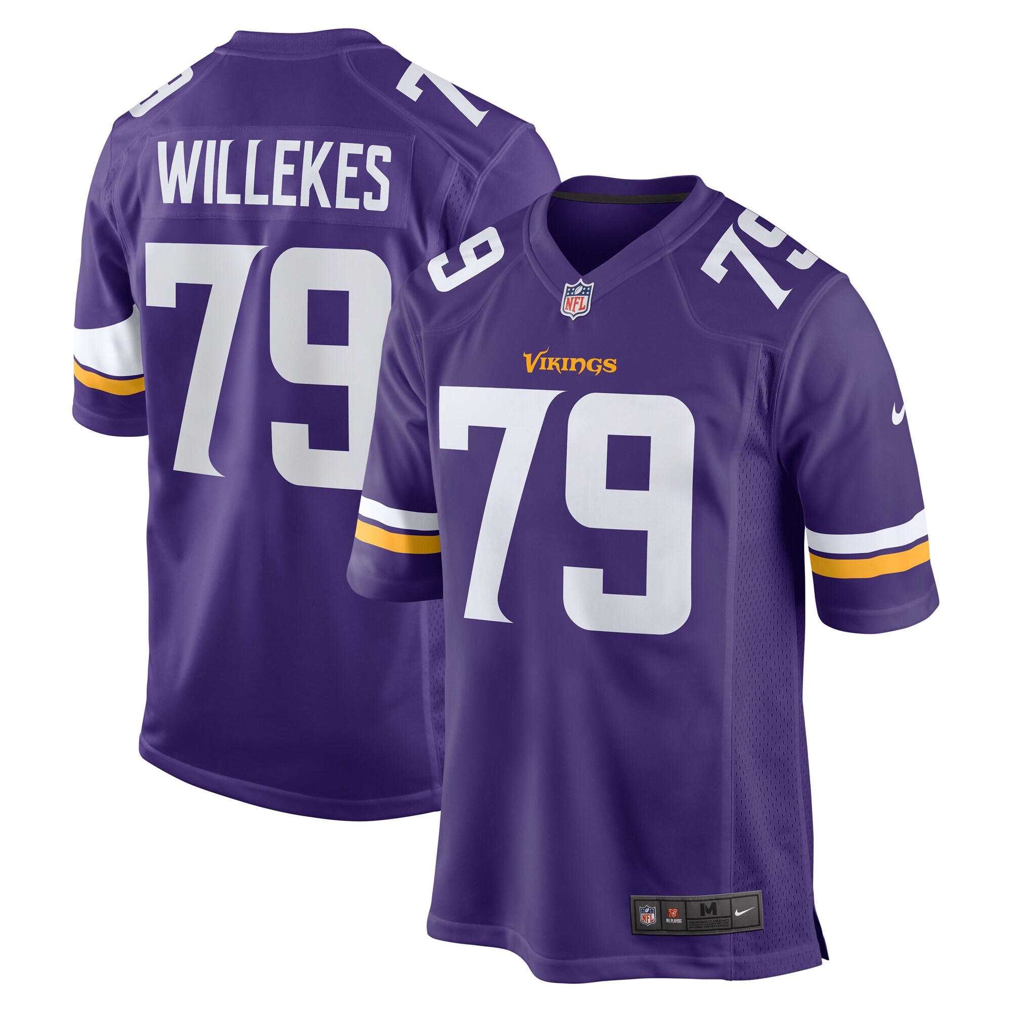 Men's Minnesota Vikings Kenny Willekes Purple Game Jersey JS5084 nicesnker