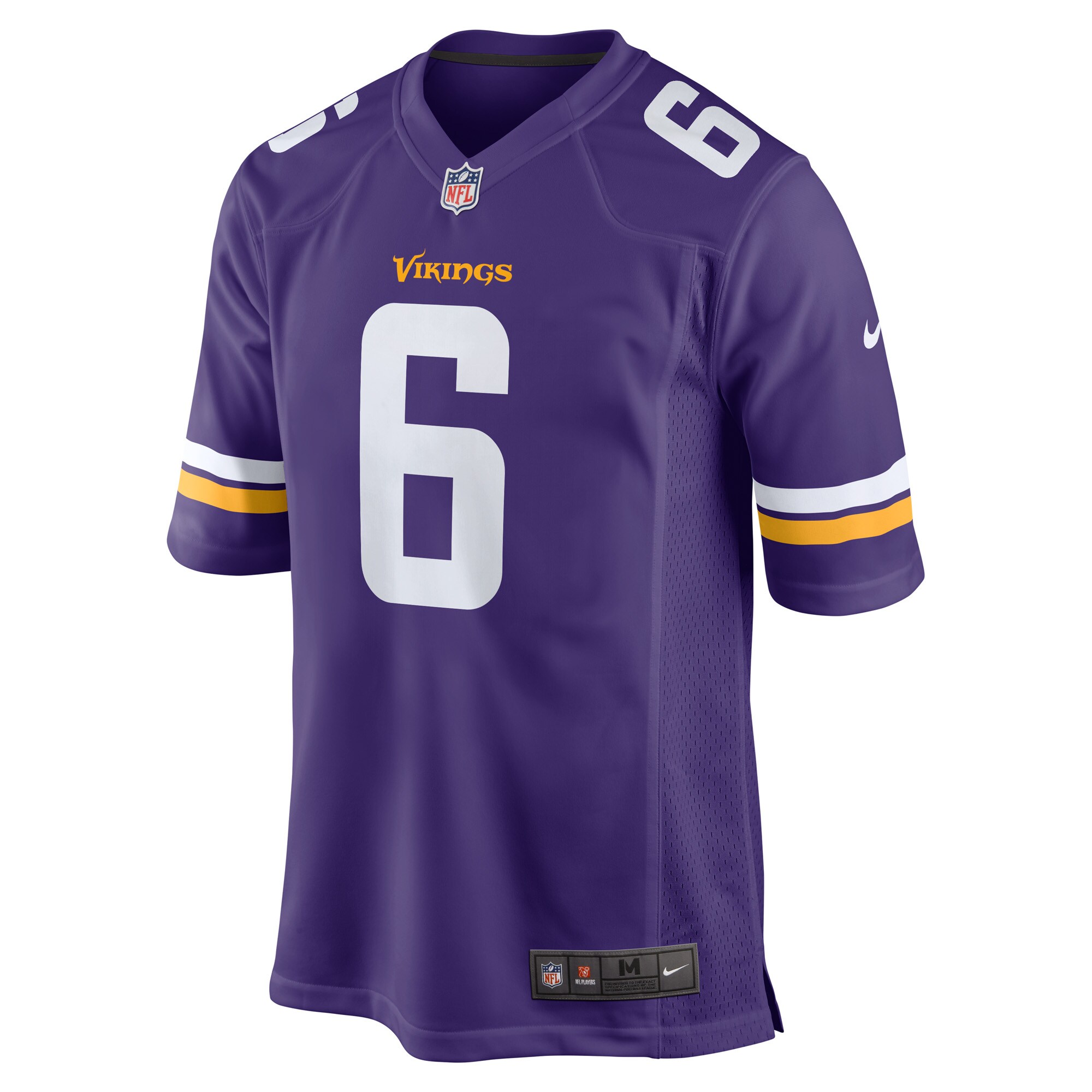 Alternative view of Men's Minnesota Vikings Lewis Cine Purple Game Player Jersey JS6390 nicesnker