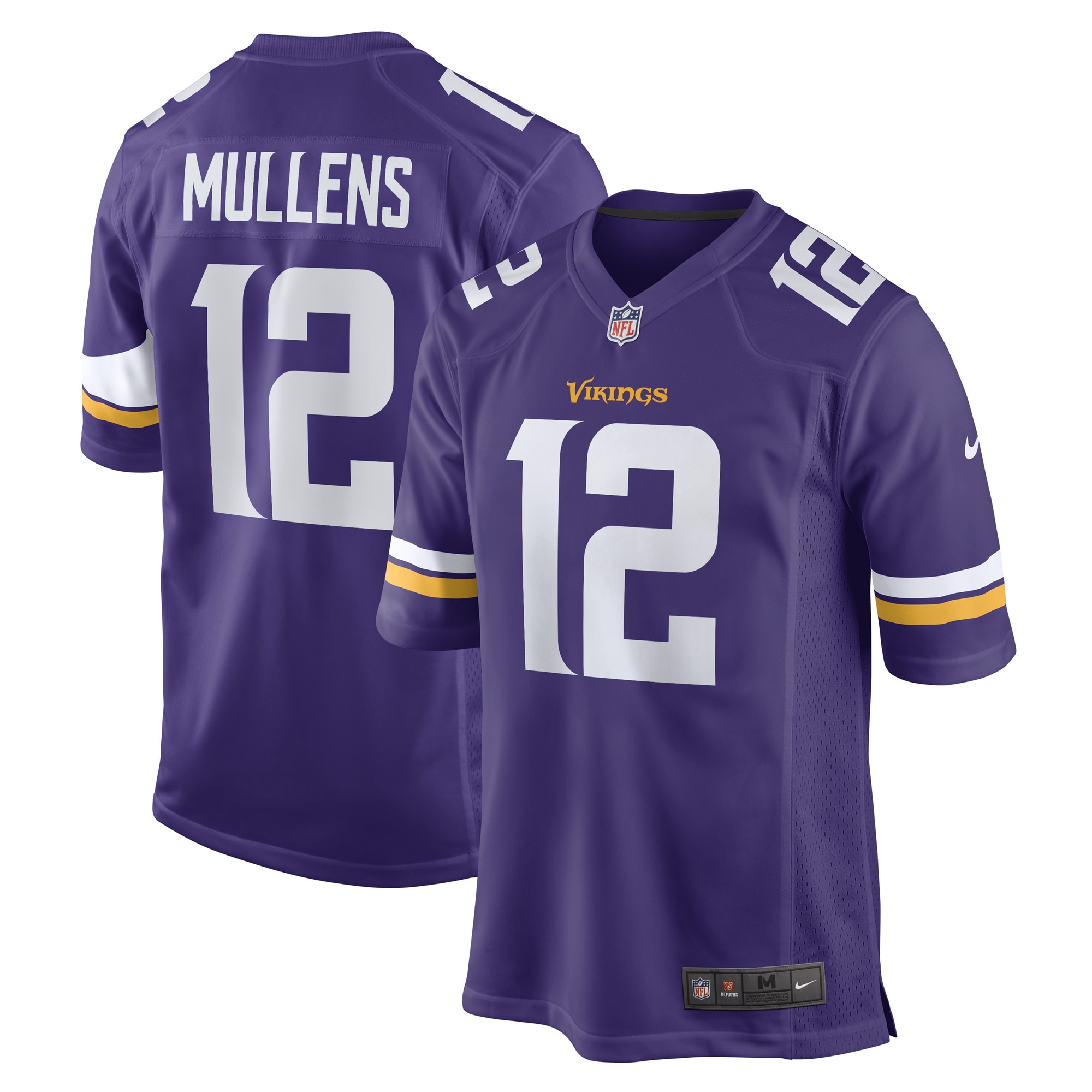 Men's Minnesota Vikings Nick Mullens Purple Game Player Jersey JS1902 nicesnker