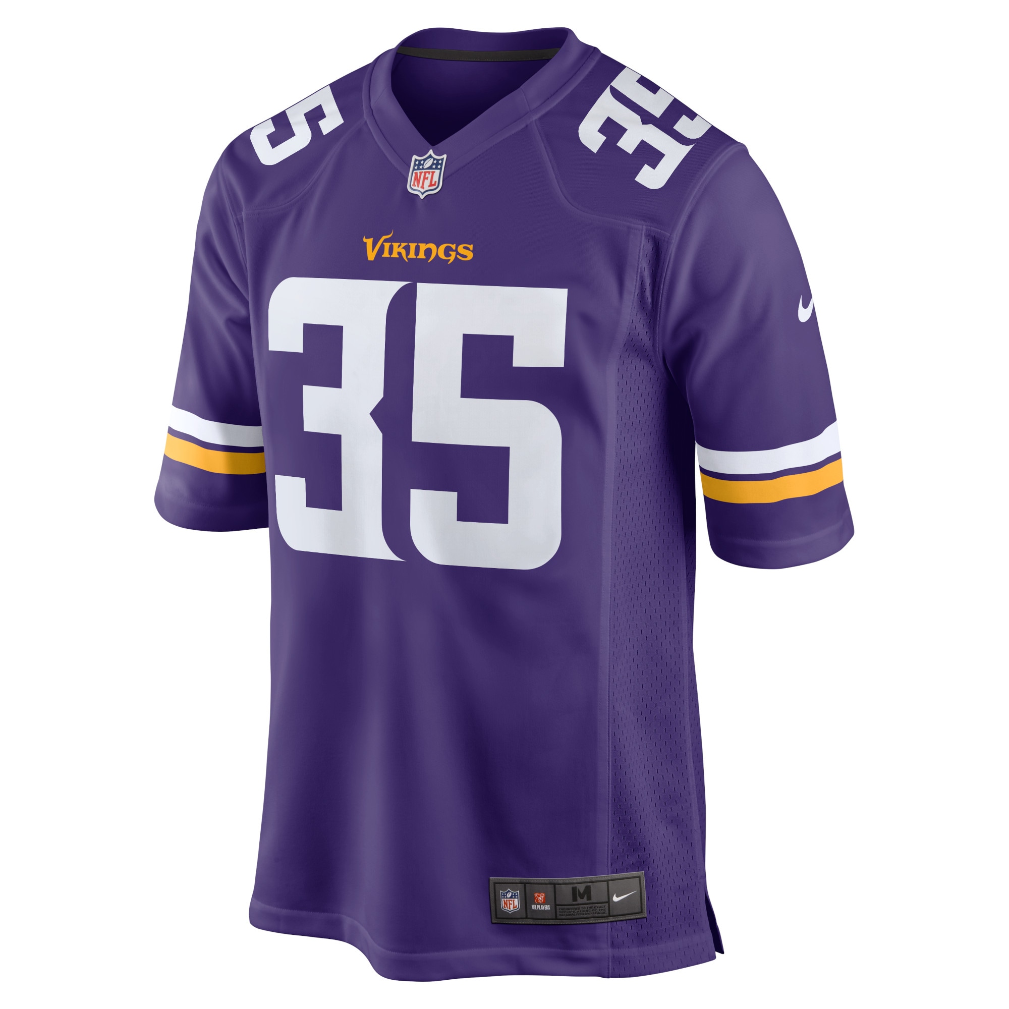 Alternative view of Men's Minnesota Vikings Parry Nickerson Purple Home Game Player Jersey JS4092 nicesnker