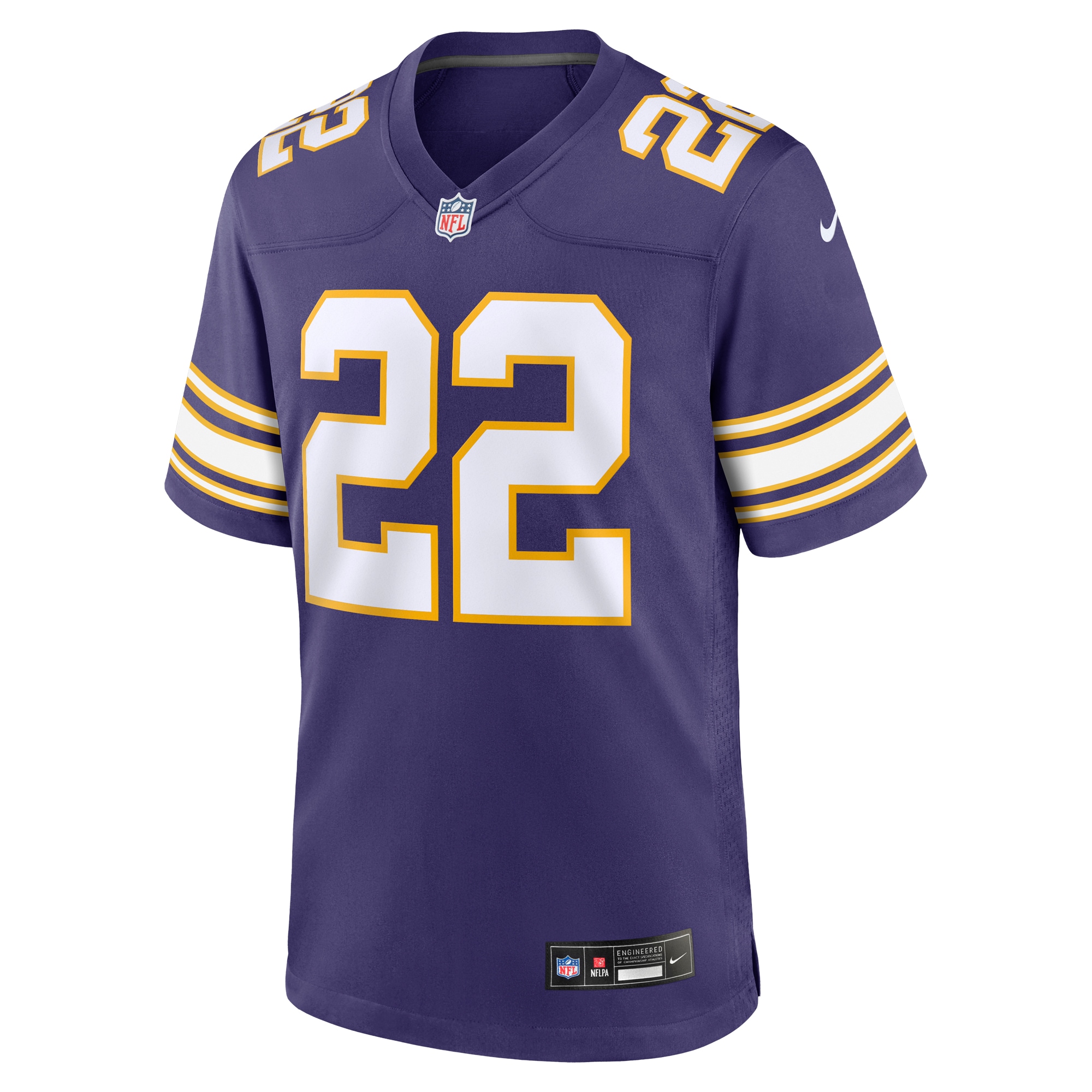 Alternative view of Men's Minnesota Vikings Paul Krause Purple Classic Retired Player Jersey JS3446 nicesnker