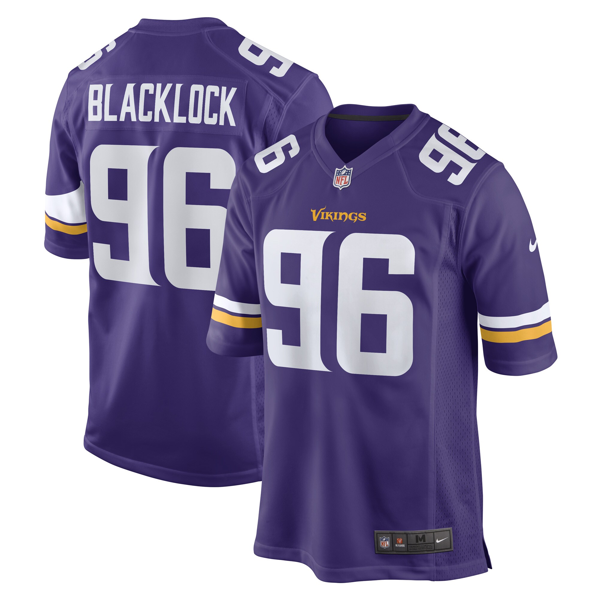 Men's Minnesota Vikings Ross Blacklock Purple Game Player Jersey JS5989 nicesnker