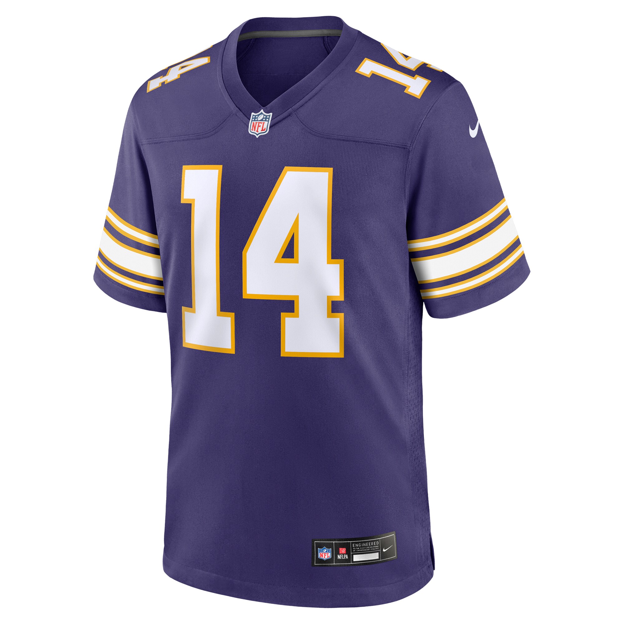 Alternative view of Men's Minnesota Vikings Sam Darnold Purple Alternate Game Jersey JS1791 nicesnker
