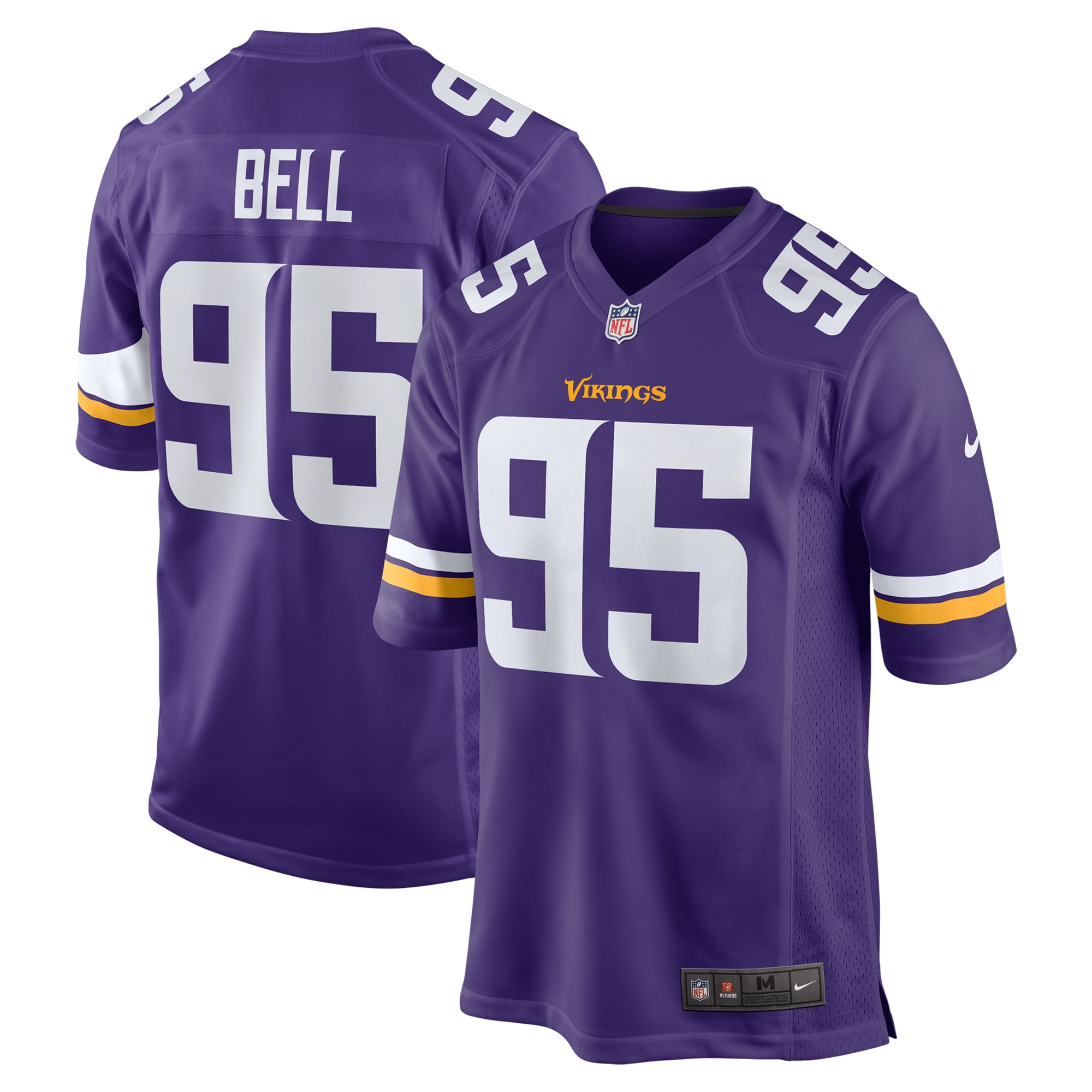 Men's Minnesota Vikings Travis Bell Purple Game Jersey JS4651 nicesnker